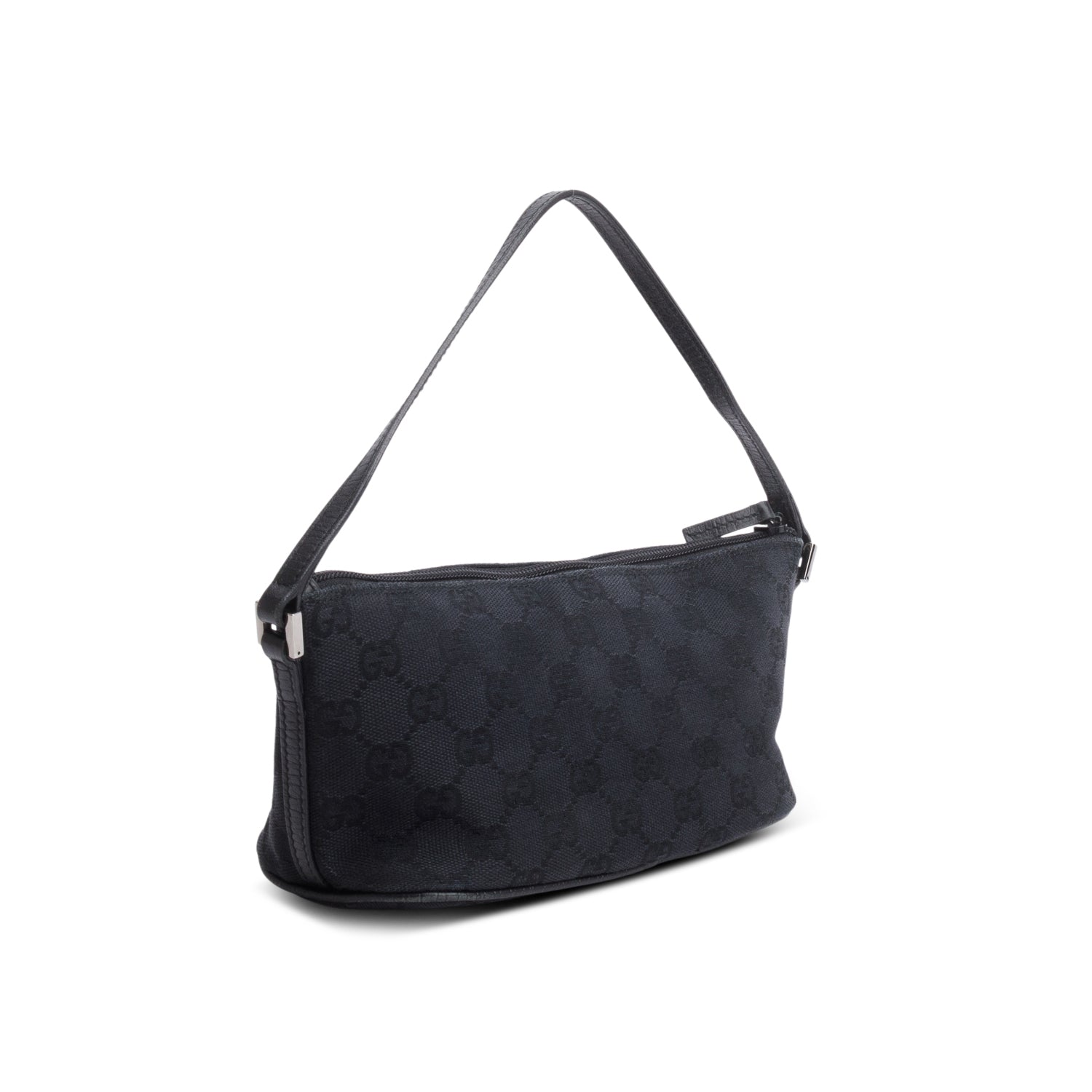 Gucci Black GG Canvas Boat Pochette