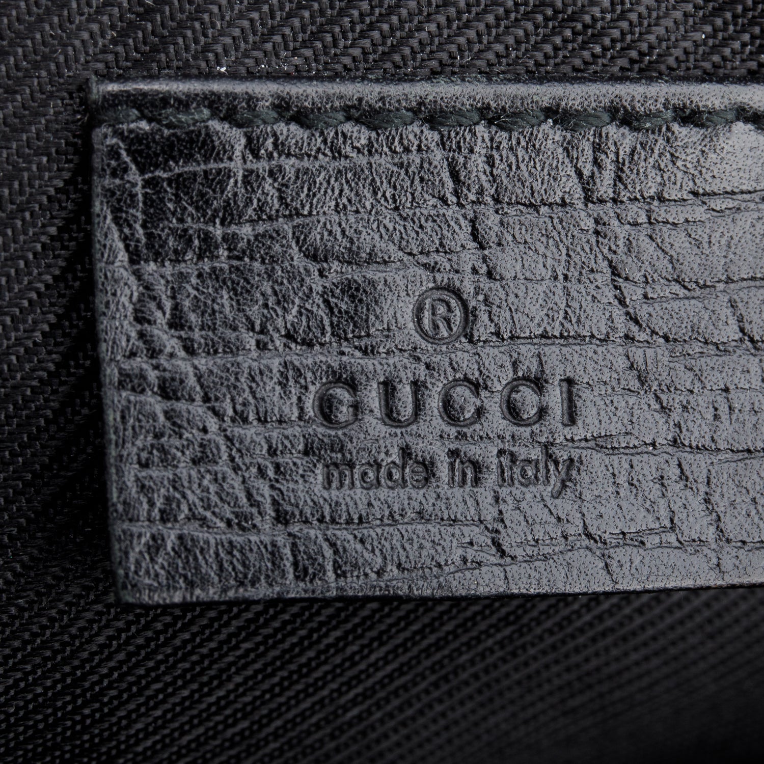 Gucci Black GG Canvas Boat Pochette