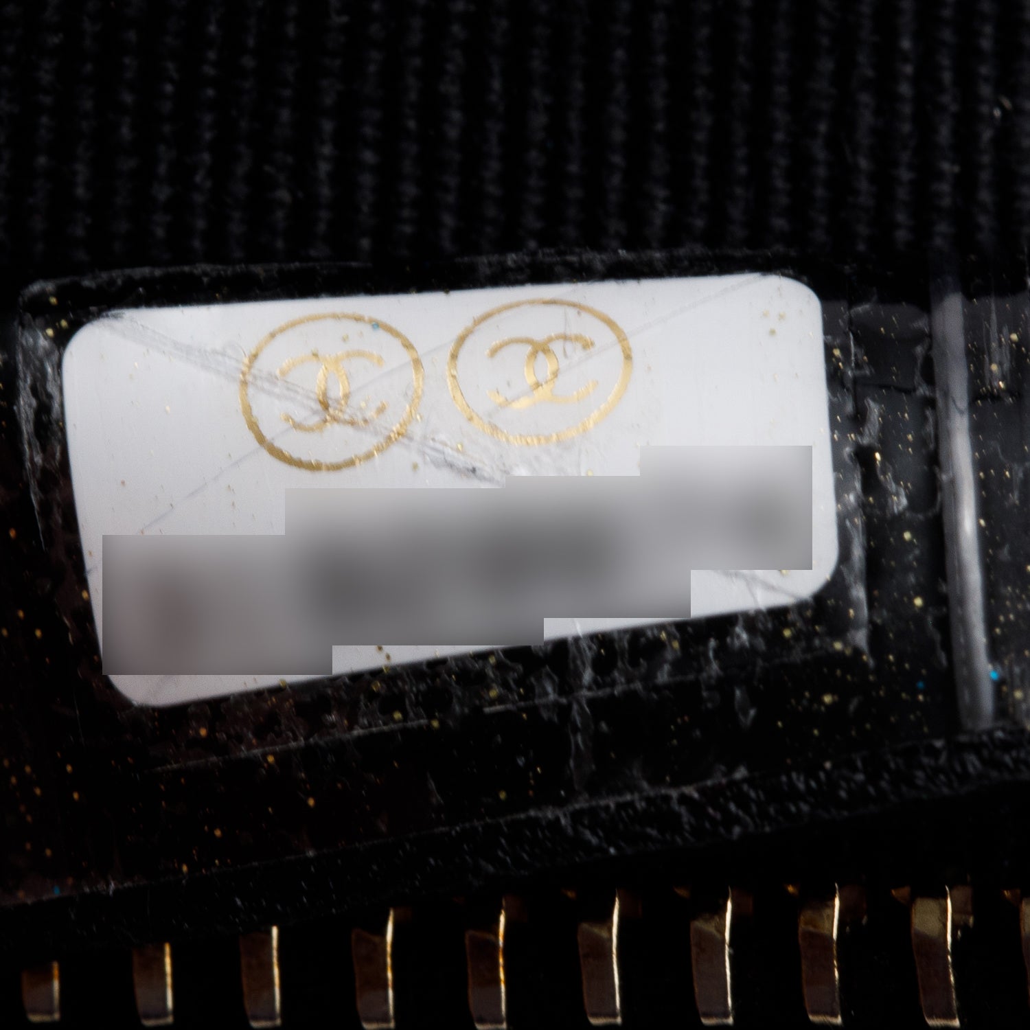 Chanel 2021 Black Nylon Grosgrain Lifestyle Pouch w/ Sleep Mask & Authenticity Card