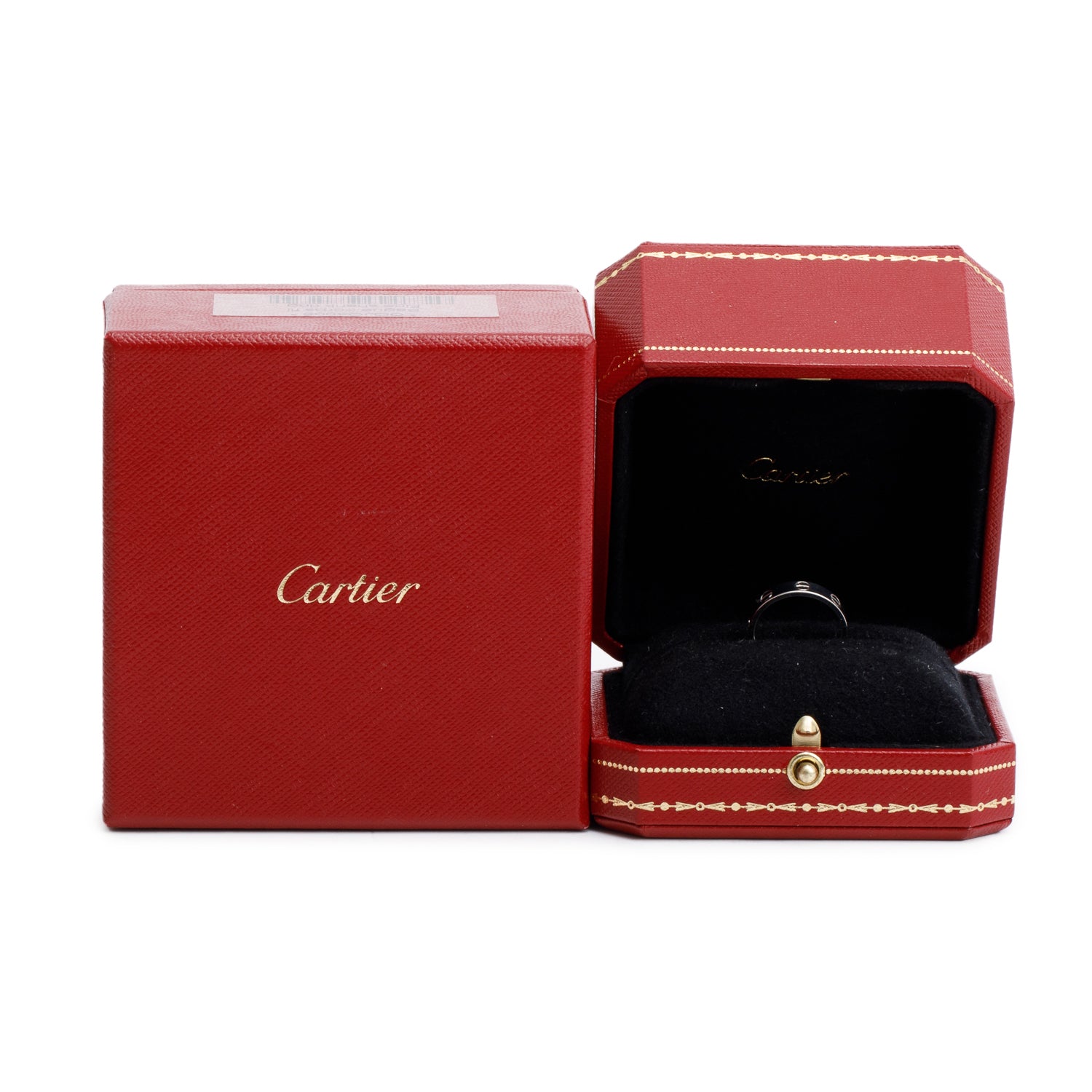 Cartier 18k White Gold 3.6 MM Love Wedding Band Ring, Size 49 5 w/ Box