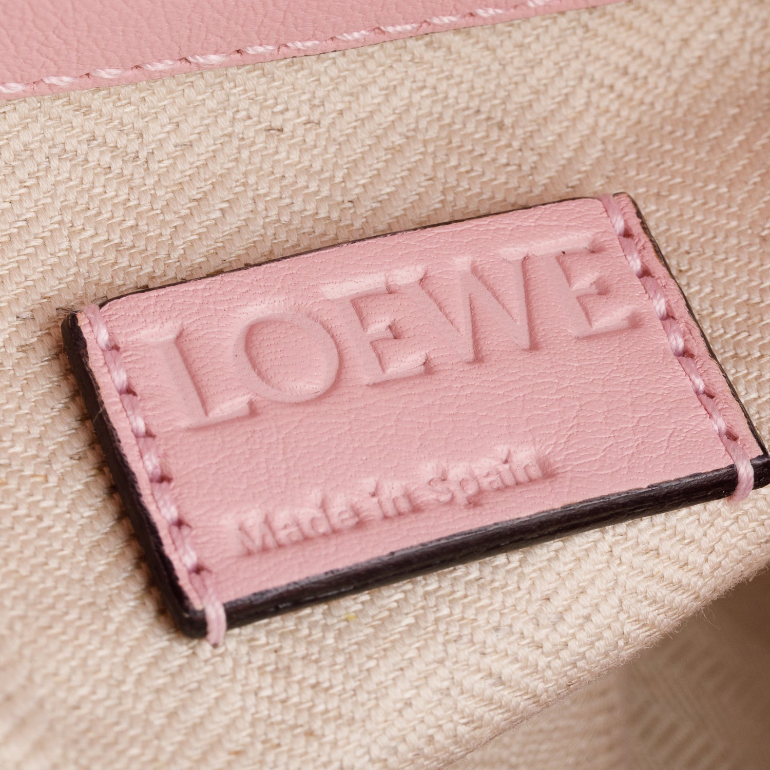 Loewe Pink Nappa Calfskin Small Flamenco Knot Bag