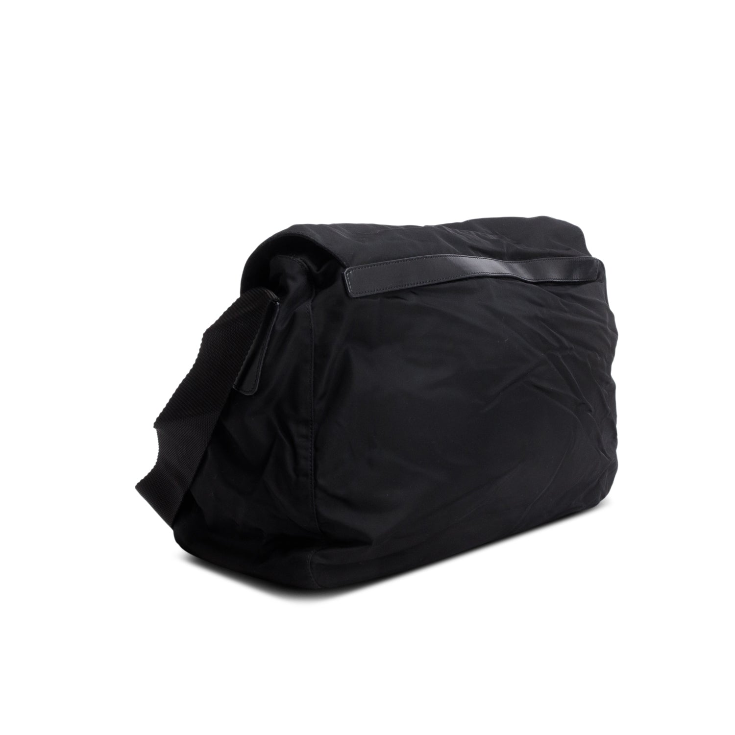 Prada Black Nylon Vela Sport Messenger Bag