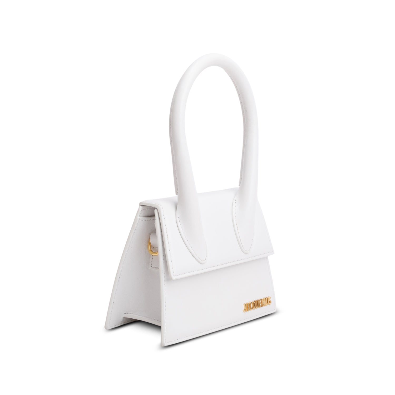 Jacquemus White Smooth Calfskin Le Chiquito Moyen w/ Box & Strap