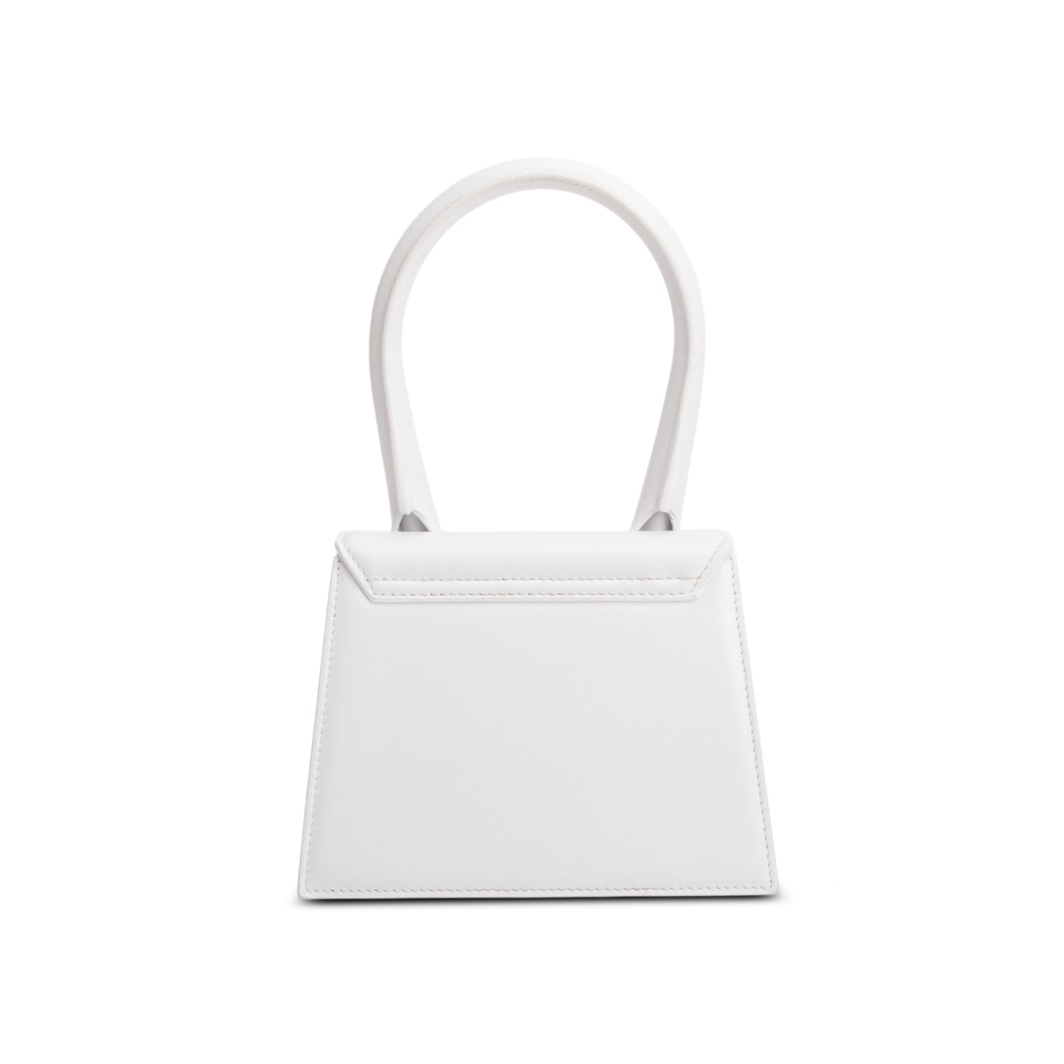 Jacquemus White Smooth Calfskin Le Chiquito Moyen w/ Box & Strap