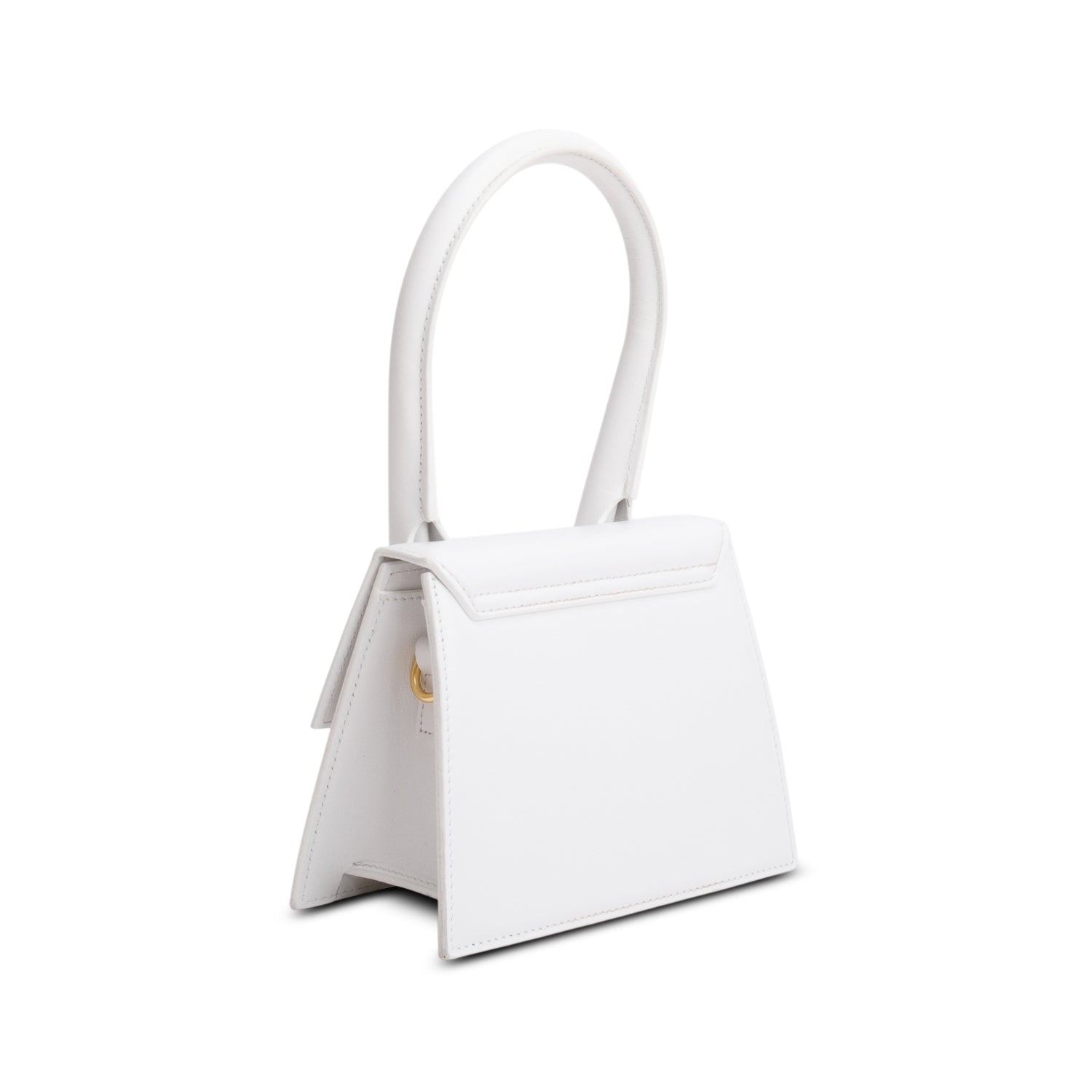 Jacquemus White Smooth Calfskin Le Chiquito Moyen w/ Box & Strap