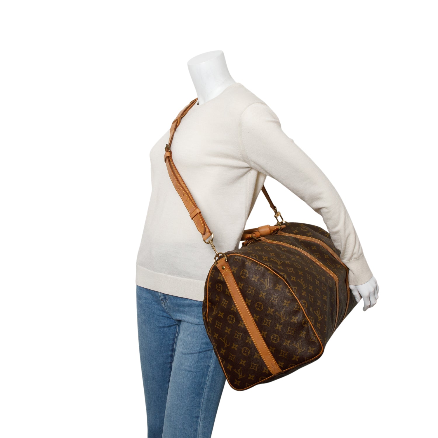 Louis Vuitton Monogram Keepall Bandouliere 55 w/ Strap