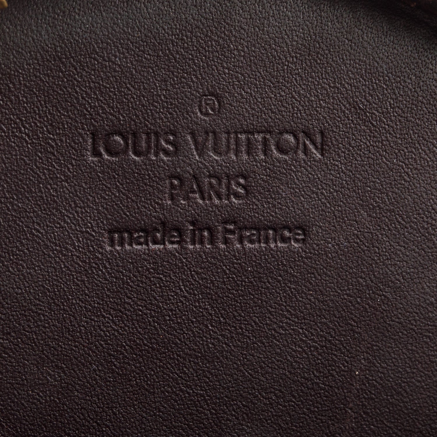 Louis Vuitton Burgundy Vernis Round Coin Purse