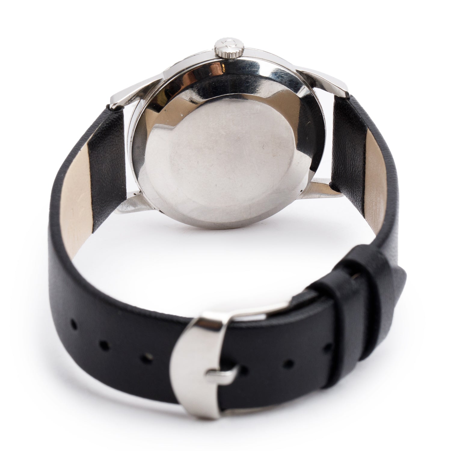 Omega Vintage Stainless Steel 34 MM Manual Wind Watch White Dial