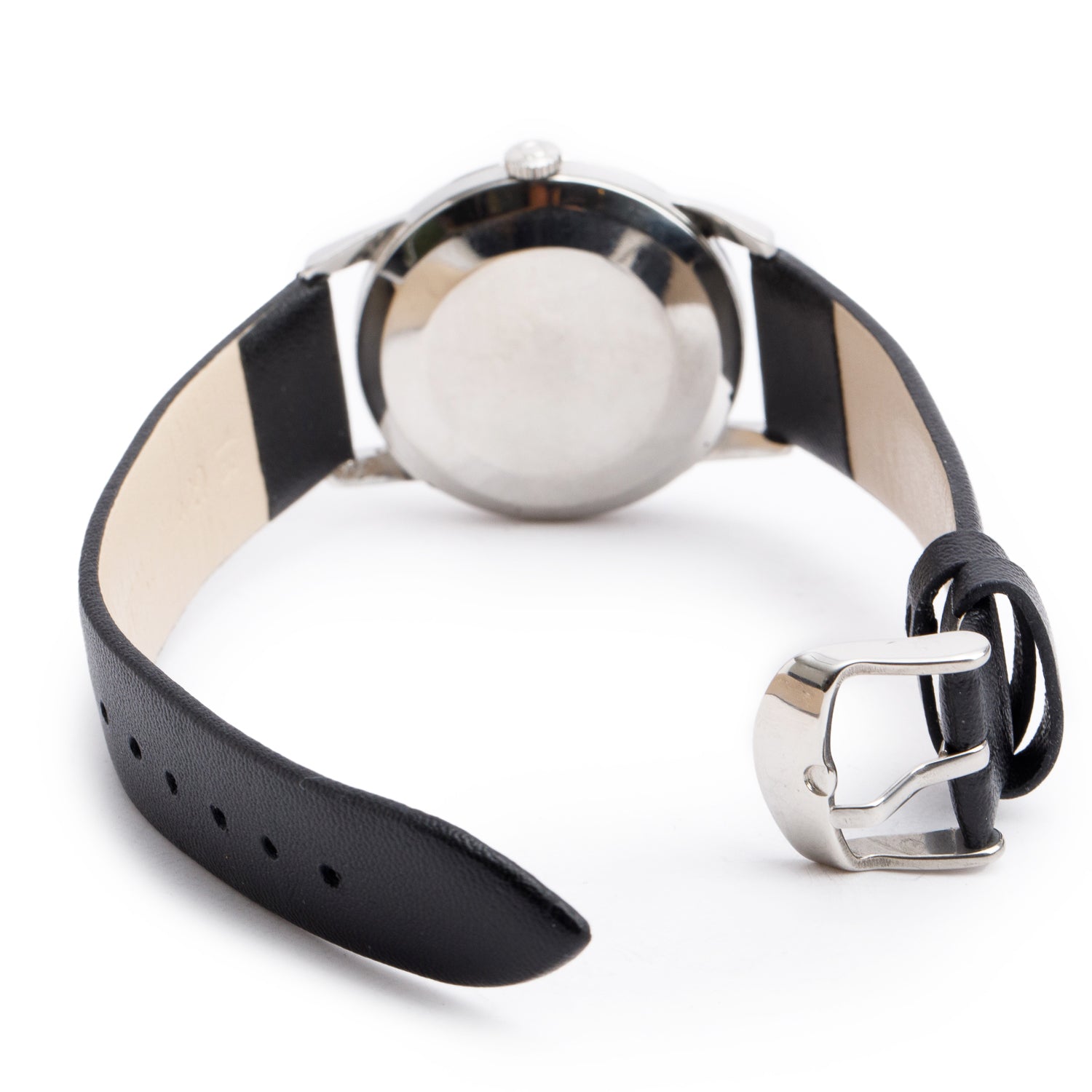 Omega Vintage Stainless Steel 34 MM Manual Wind Watch White Dial