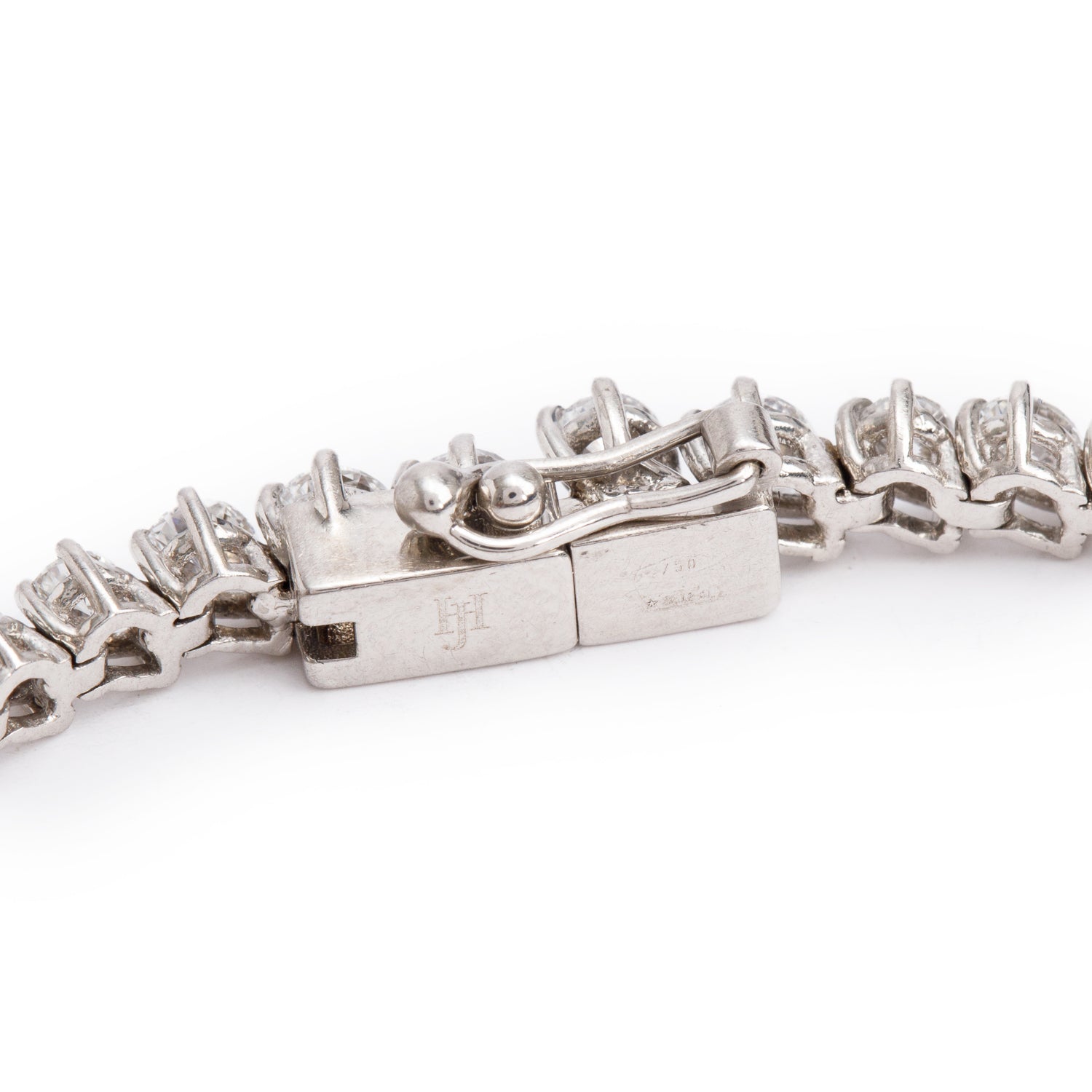 18k White Gold 6.62 tcw. Diamond Tennis Bracelet