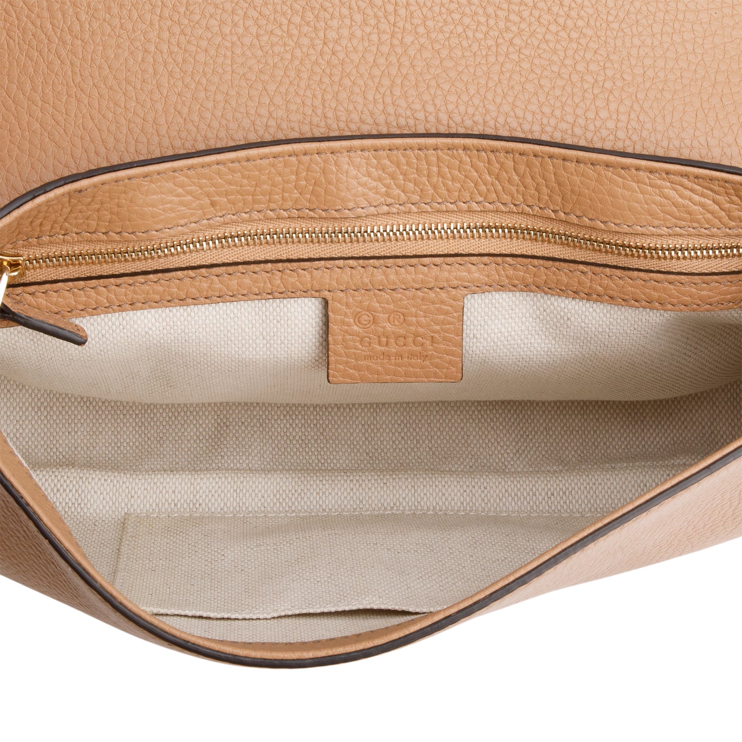 Gucci Brown Leather Medium Soho Chain Crossbody Bag