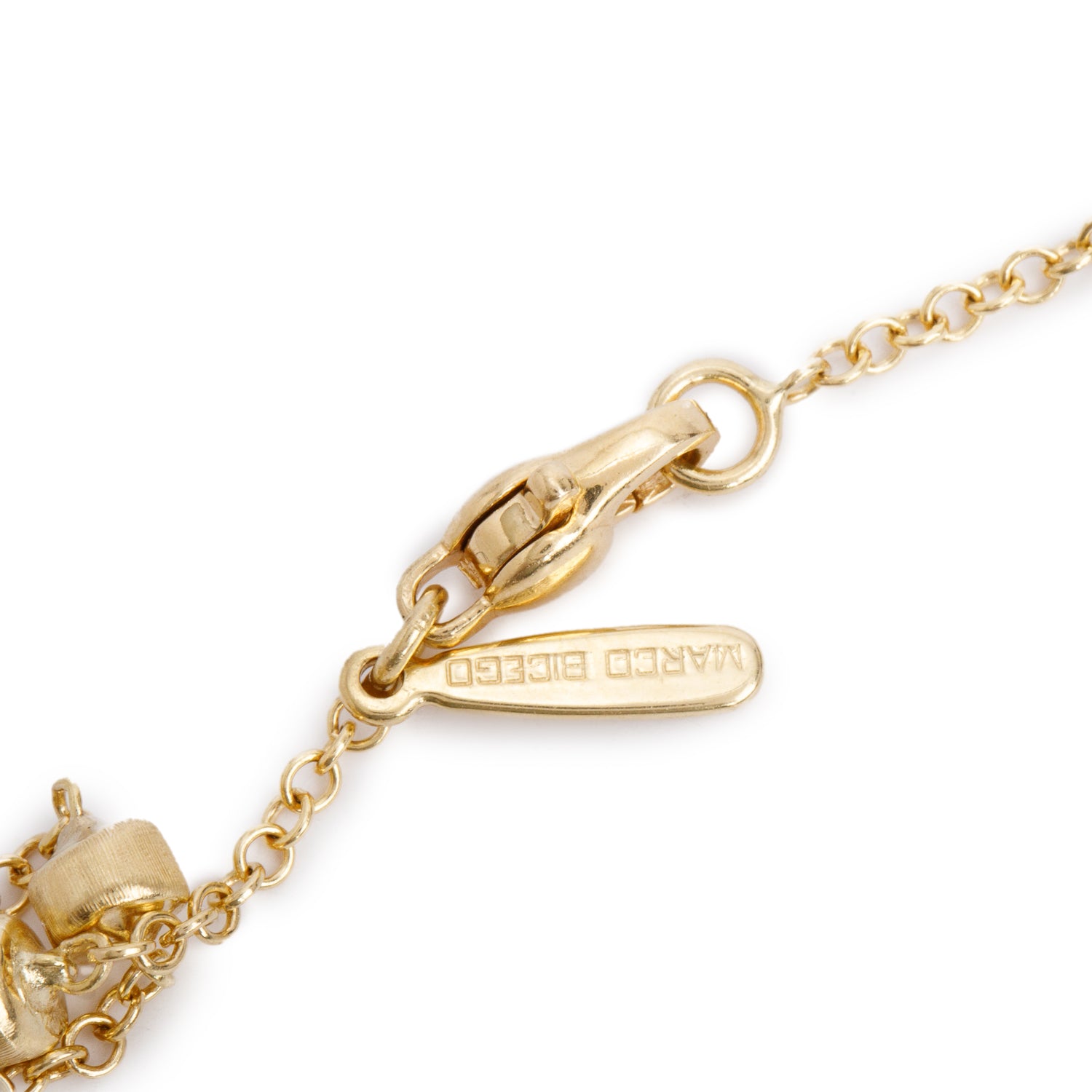 Marco Bicego 18k Yellow Gold Multi-Stone and Diamond Lariat Necklace