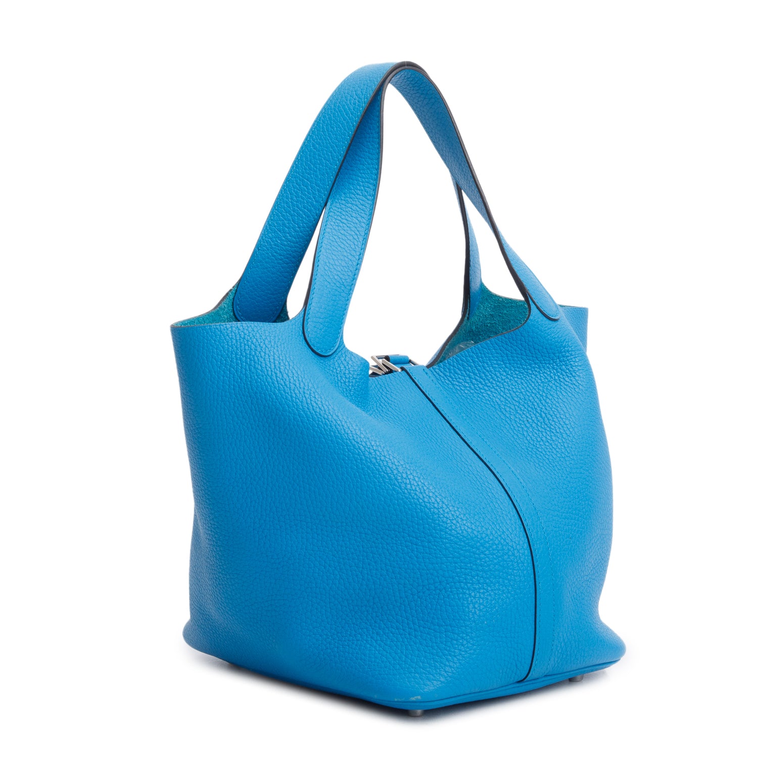 Hermes Bleu Zanzibar Taurillon Clemence Picotin Lock 22