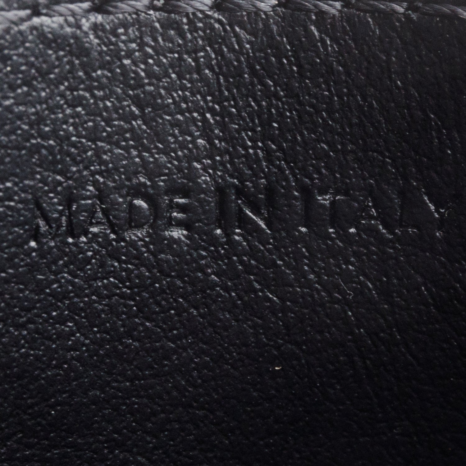 Celine 2024 Black Leather Triomphe Logo Card Holder