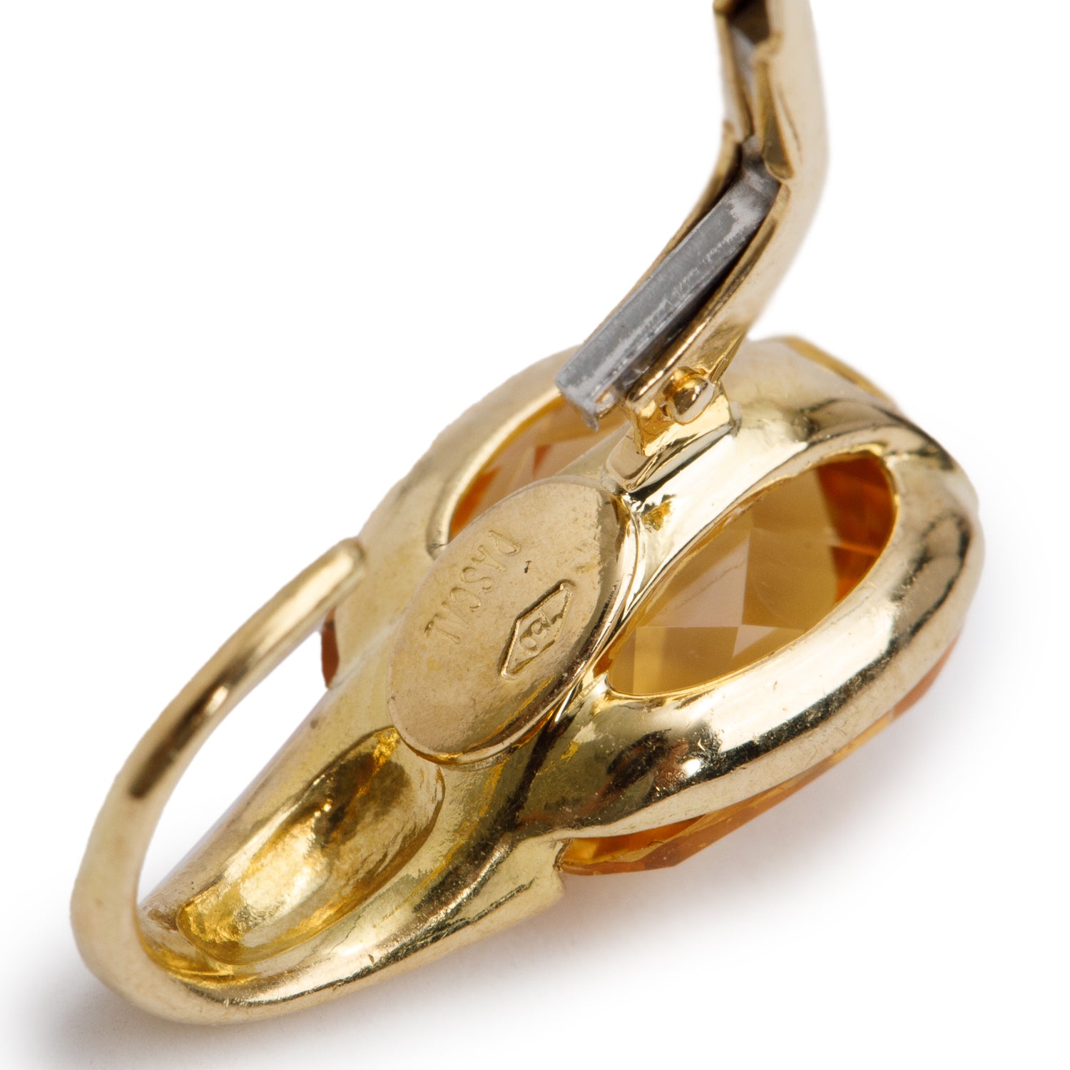 Marco Bicego 18k Yellow Gold Citrine Hoop Earrings