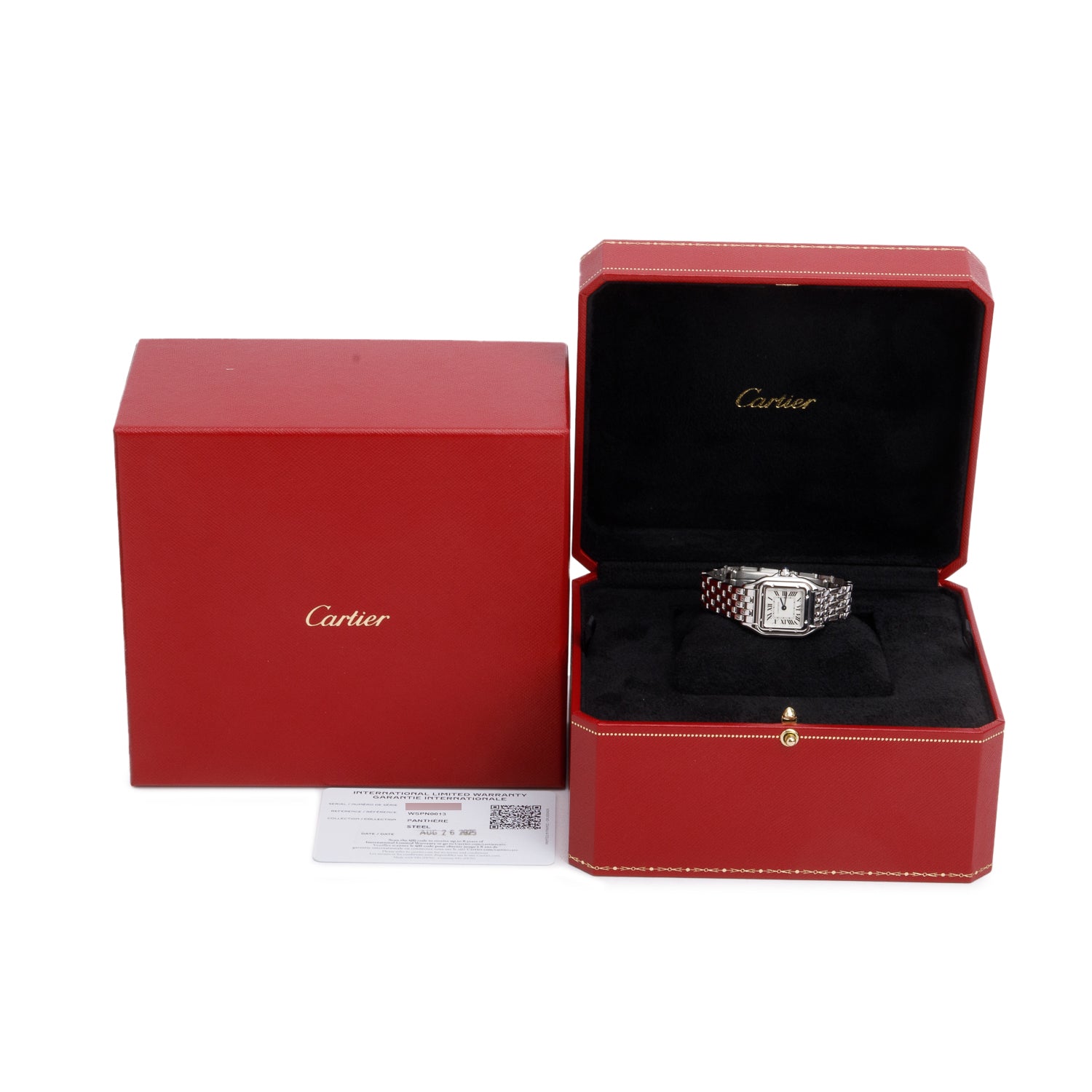 Cartier 2025 Stainless Steel Panthere de Cartier Watch, Small Model 4177 w/ Box & Papers