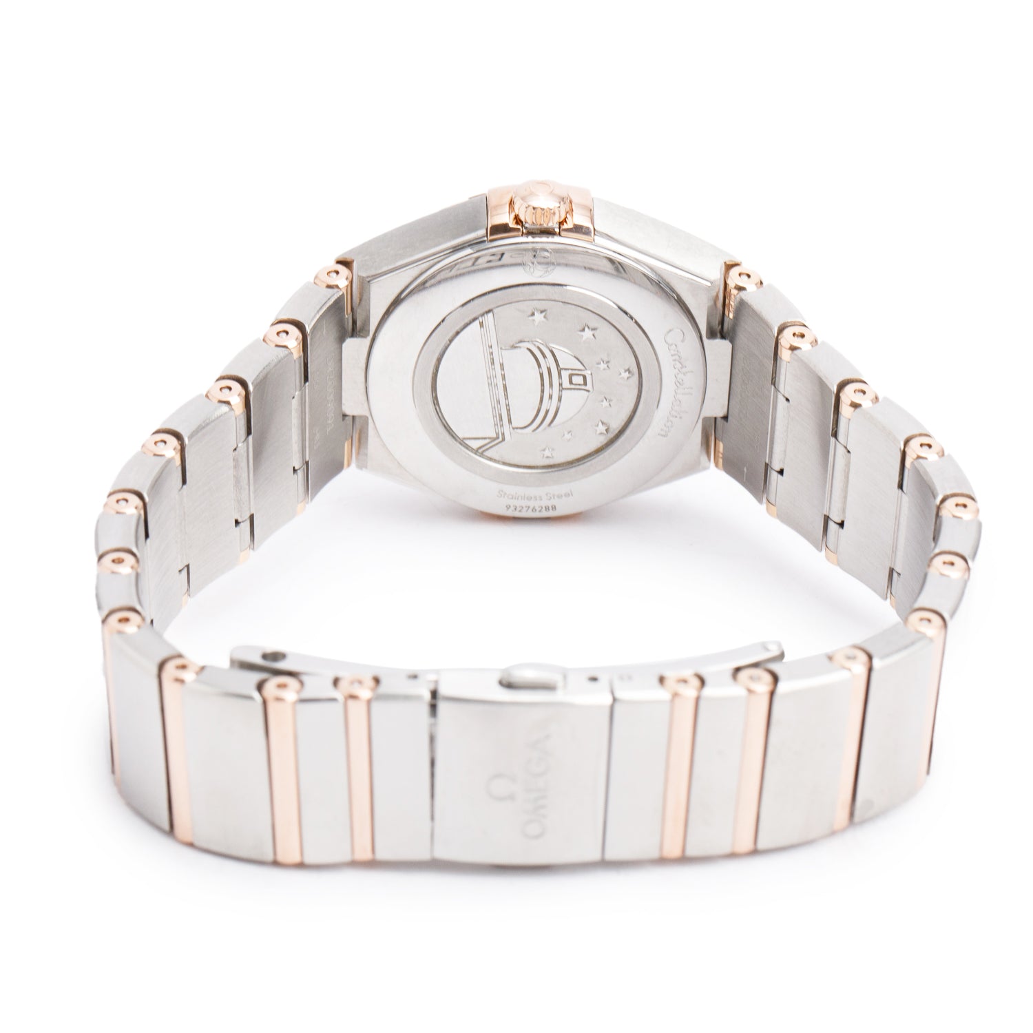 Omega 2024 Stainless Steel & 18k Rose Gold Constellation 28 MM Watch White  Diamond Dial w/ Papers