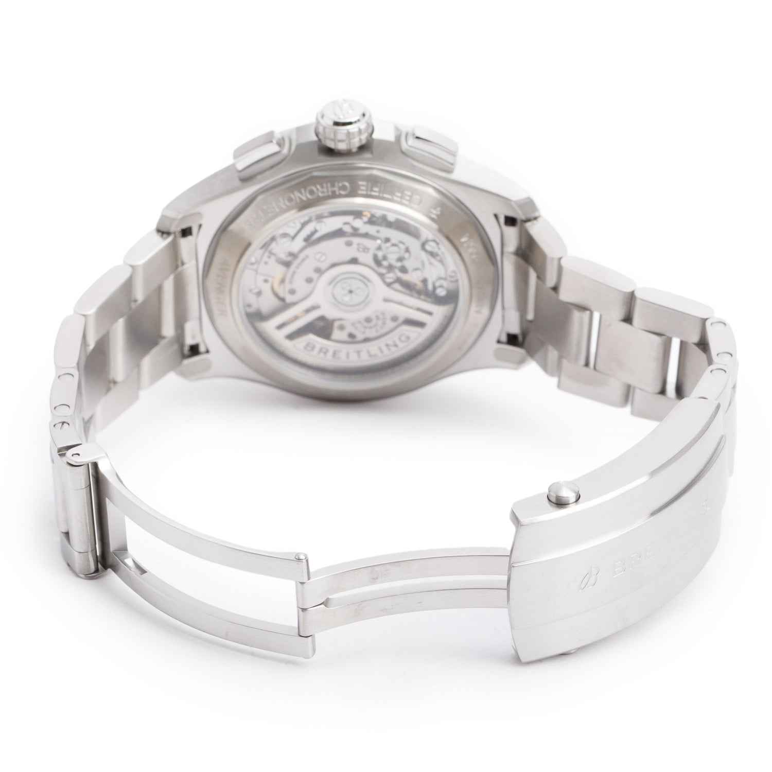 Breitling Stainless Steel Avenger B01 42 MM Chronograph Automatic Watch Green Dial AB0146 w/ Box & Papers