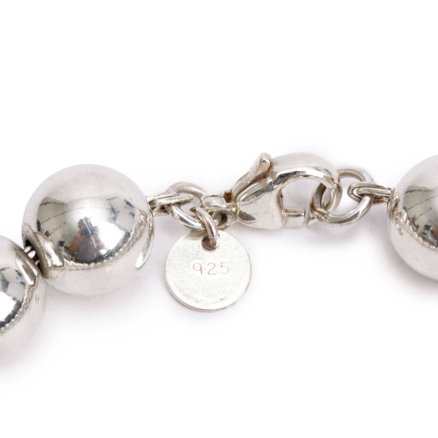 Tiffany & Co. Sterling Silver 10 MM HardWear Ball Bracelet