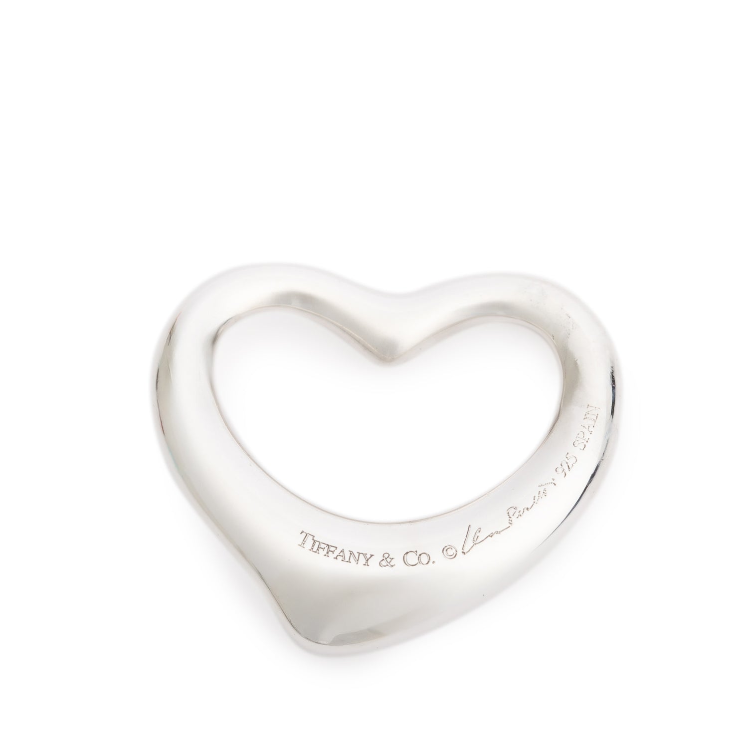 Tiffany & Co. Elsa Peretti Large 27 MM Open Heart Pendant