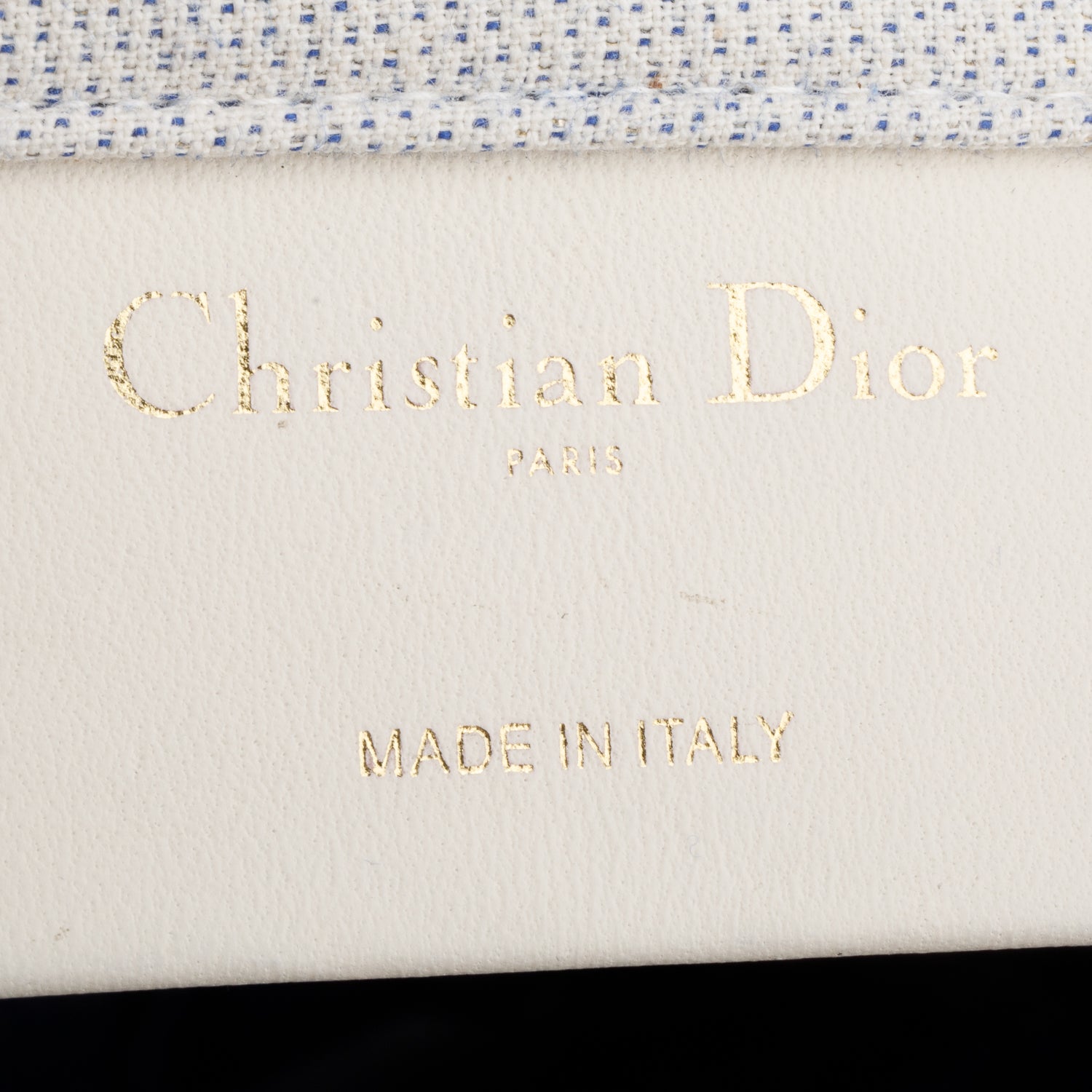 Christian Dior Beige Blue Canvas 'Dior Dream Team' Tote Bag