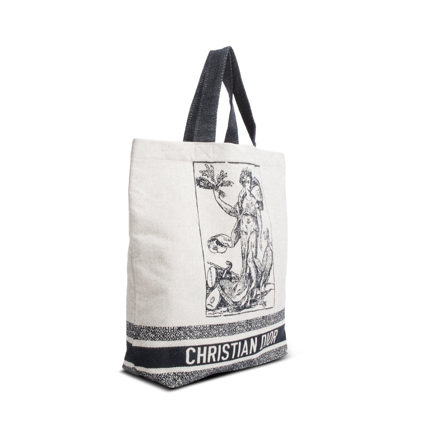 Christian Dior Beige Canvas Cruise 2021 Tote Bag