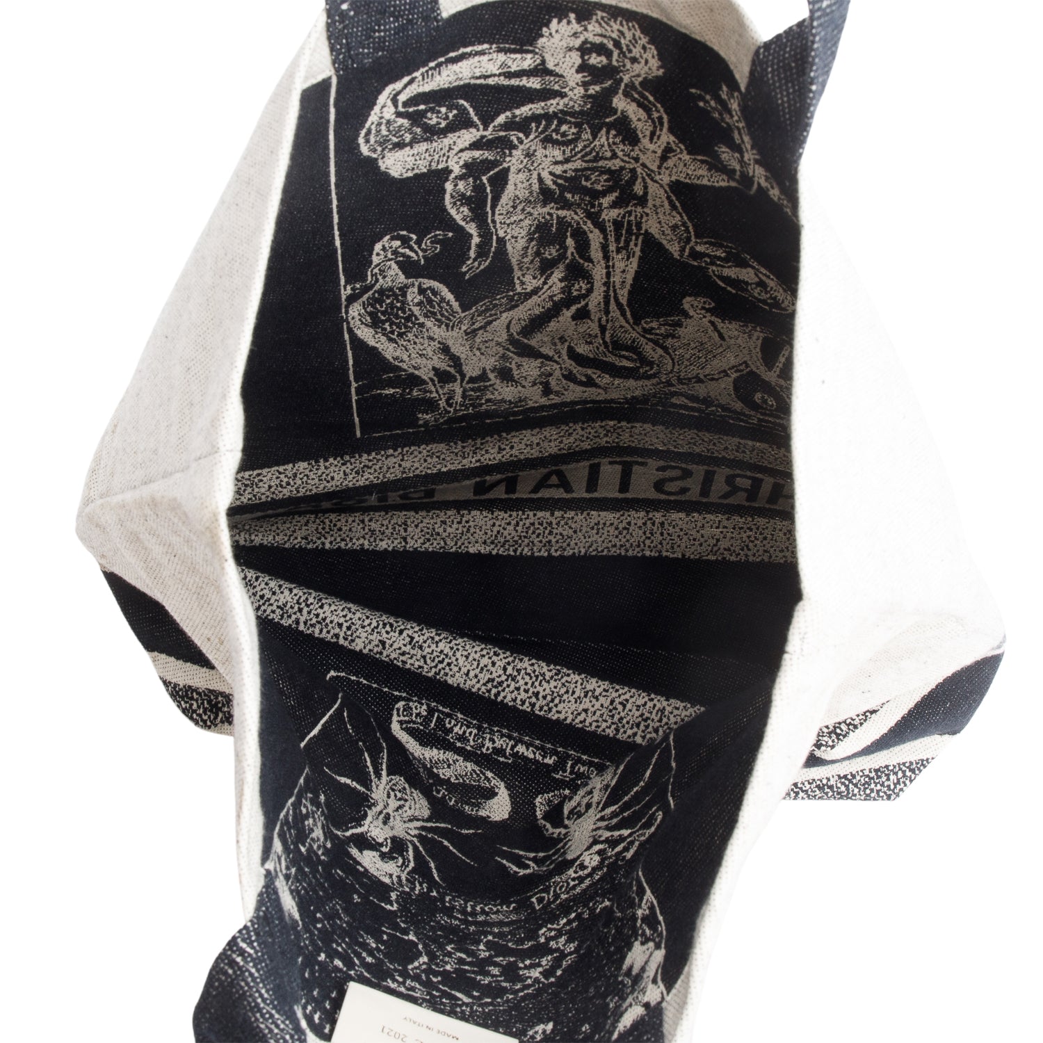 Christian Dior Beige Canvas Cruise 2021 Tote Bag