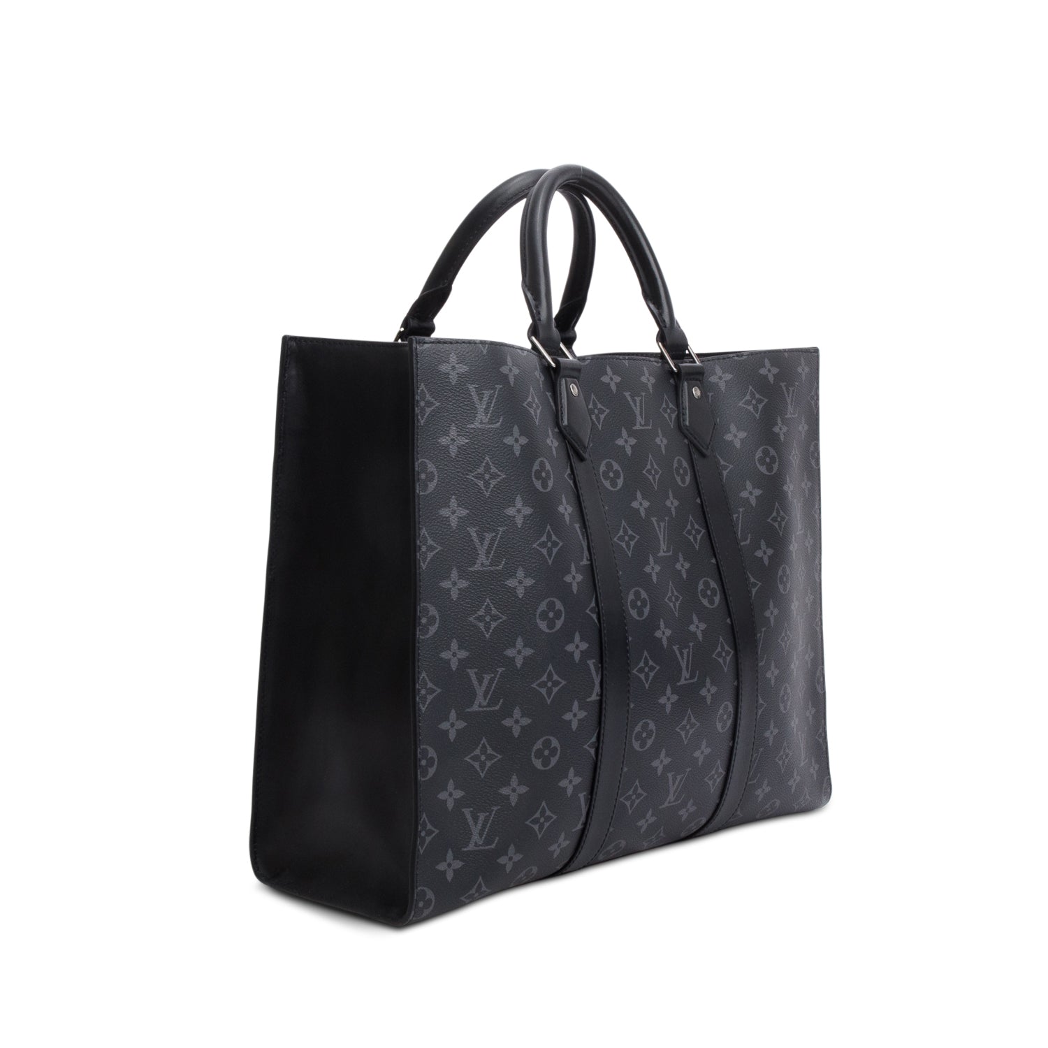 Louis Vuitton Black Monogram Eclipse Sac Plat 24H