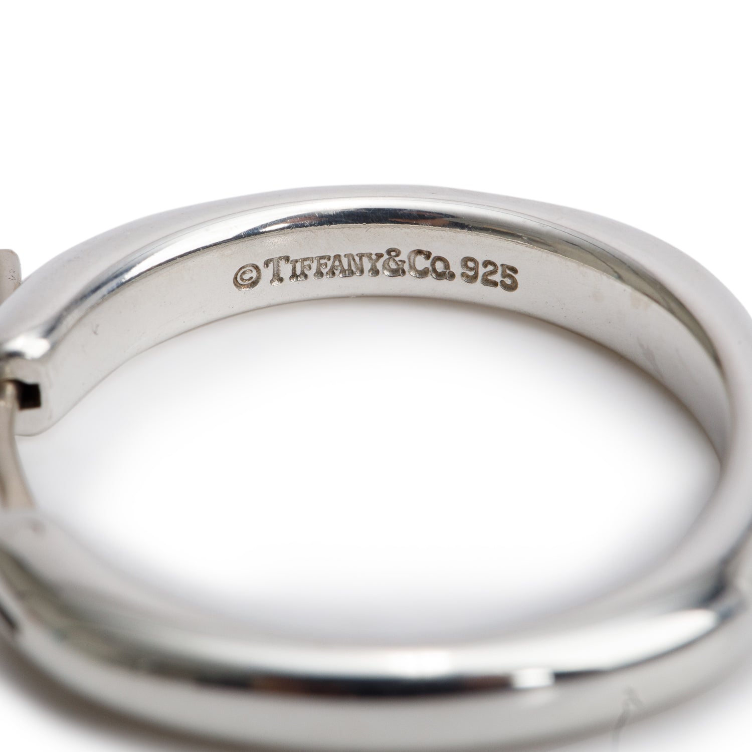 Tiffany & Co. Sterling Silver Small Cushion Square Hoop Earrings