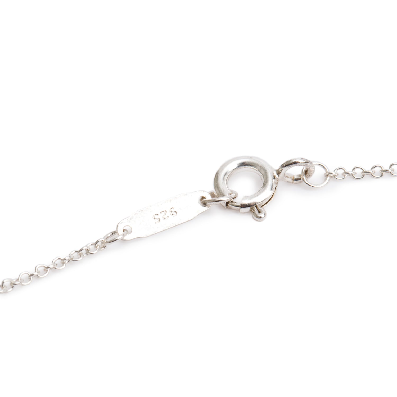 Tiffany & Co. Sterling Silver Notes Letter 'L' Disc Charm Pendant Necklace