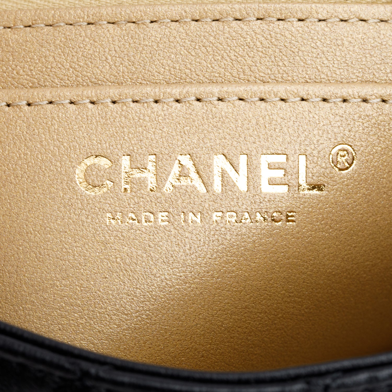 Chanel 2025 Black Quilted Lambskin Pearl Crush Mini Rectangular Flap Bag w/ Receipt