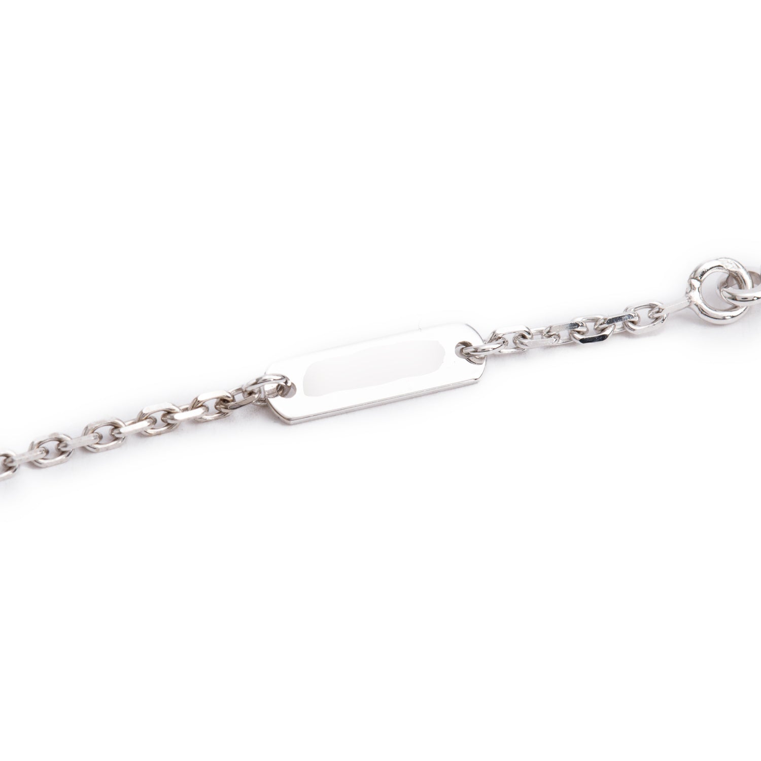 Van Cleef & Arpels 2025 18k White Gold Vintage Alhambra Mother of Pearl Pendant Necklace w/ Box, Receipt & Certificate