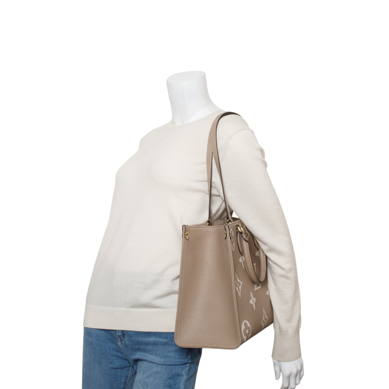 Louis Vuitton Dove Empreinte Monogram Giant OnTheGo MM Tote
