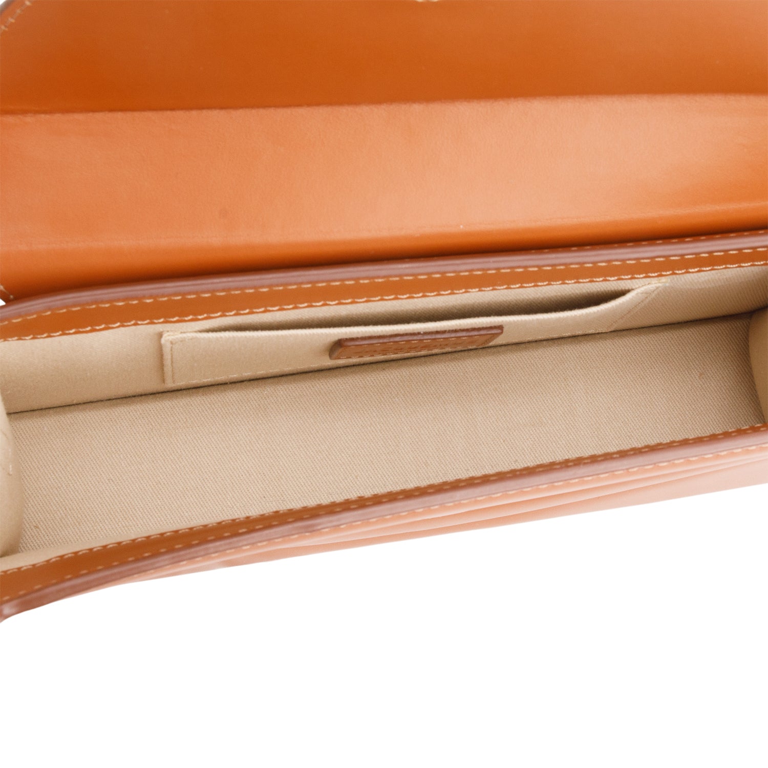 Jacquemus Brown Leather Le Sac Rond Bag w/ Strap