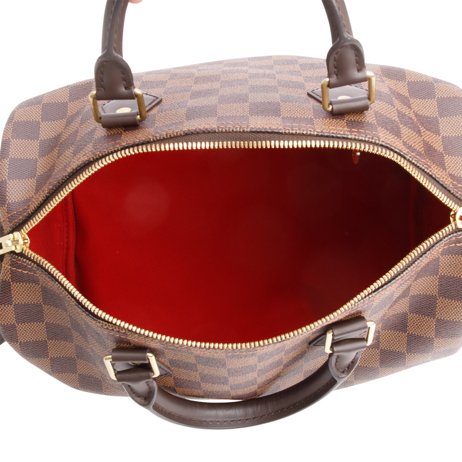 Louis Vuitton 2022 Damier Ebene Speedy Bandouliere 30 w/ Strap & Receipt