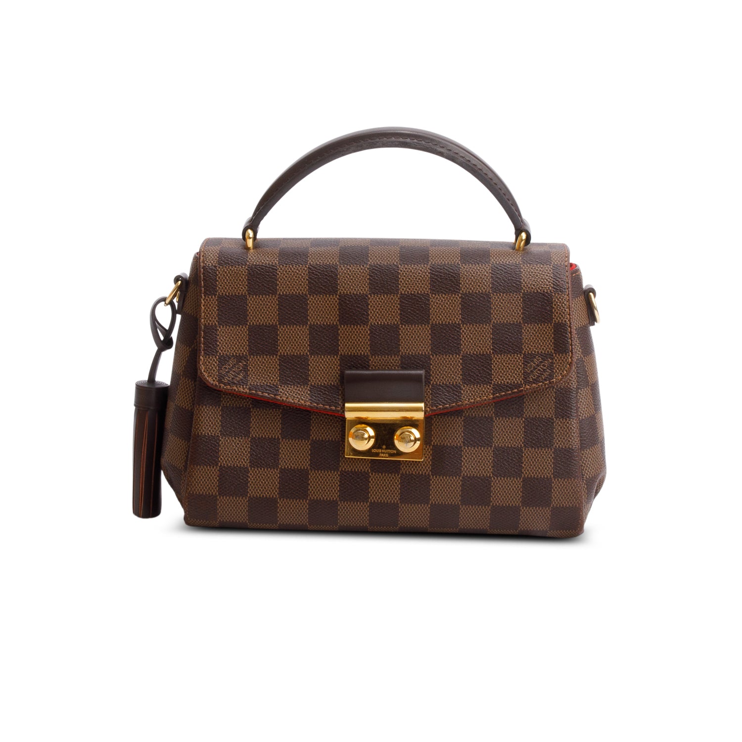 Louis Vuitton Damier Ebene Croisette w/ Box, Strap & Receipt