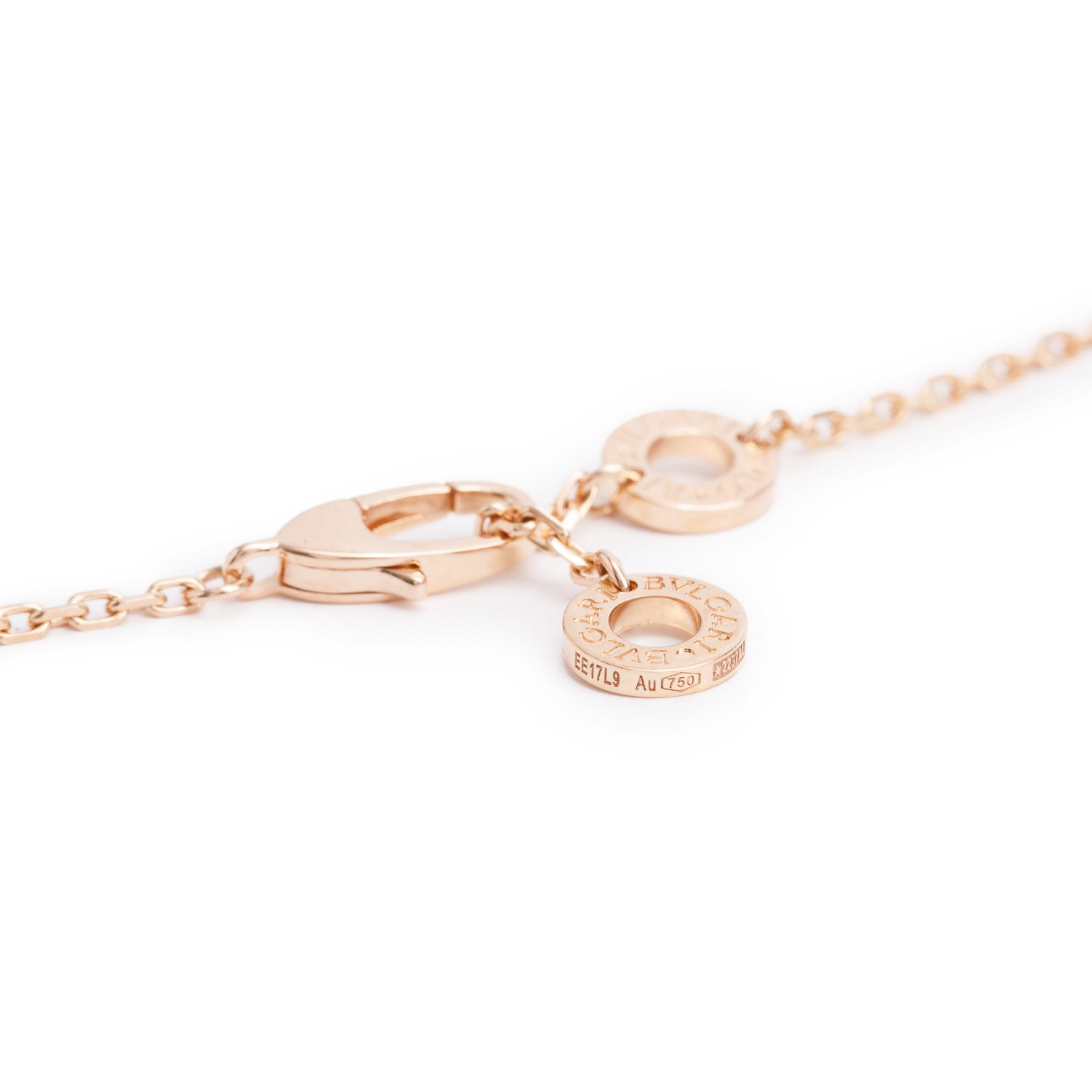 BVLGARI 18k Rose Gold Mother of Pearl & Diamond Divas' Dream Pendant Necklace