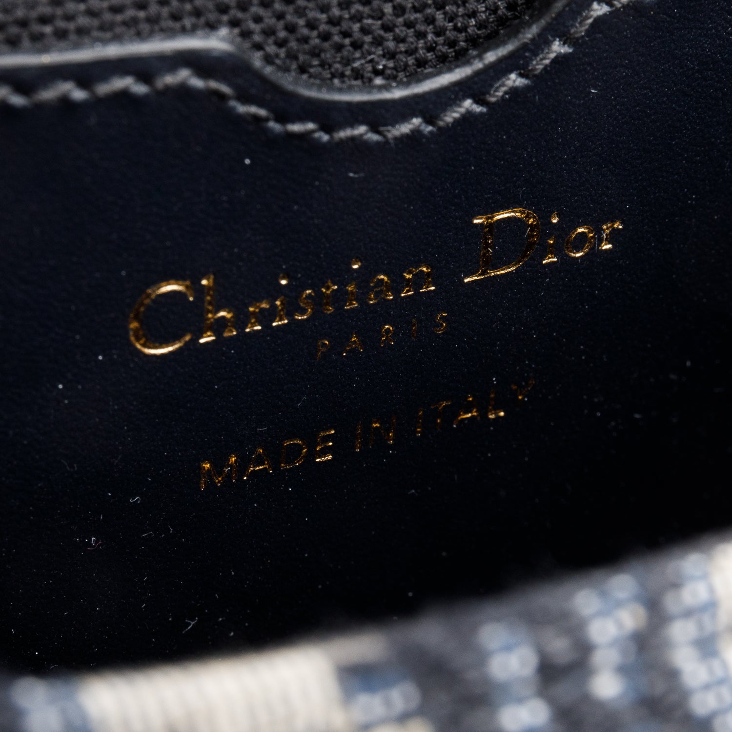 Christian Dior 2020 Blue Oblique Small Bobby Flap Bag w/ Strap & Authenticity Card