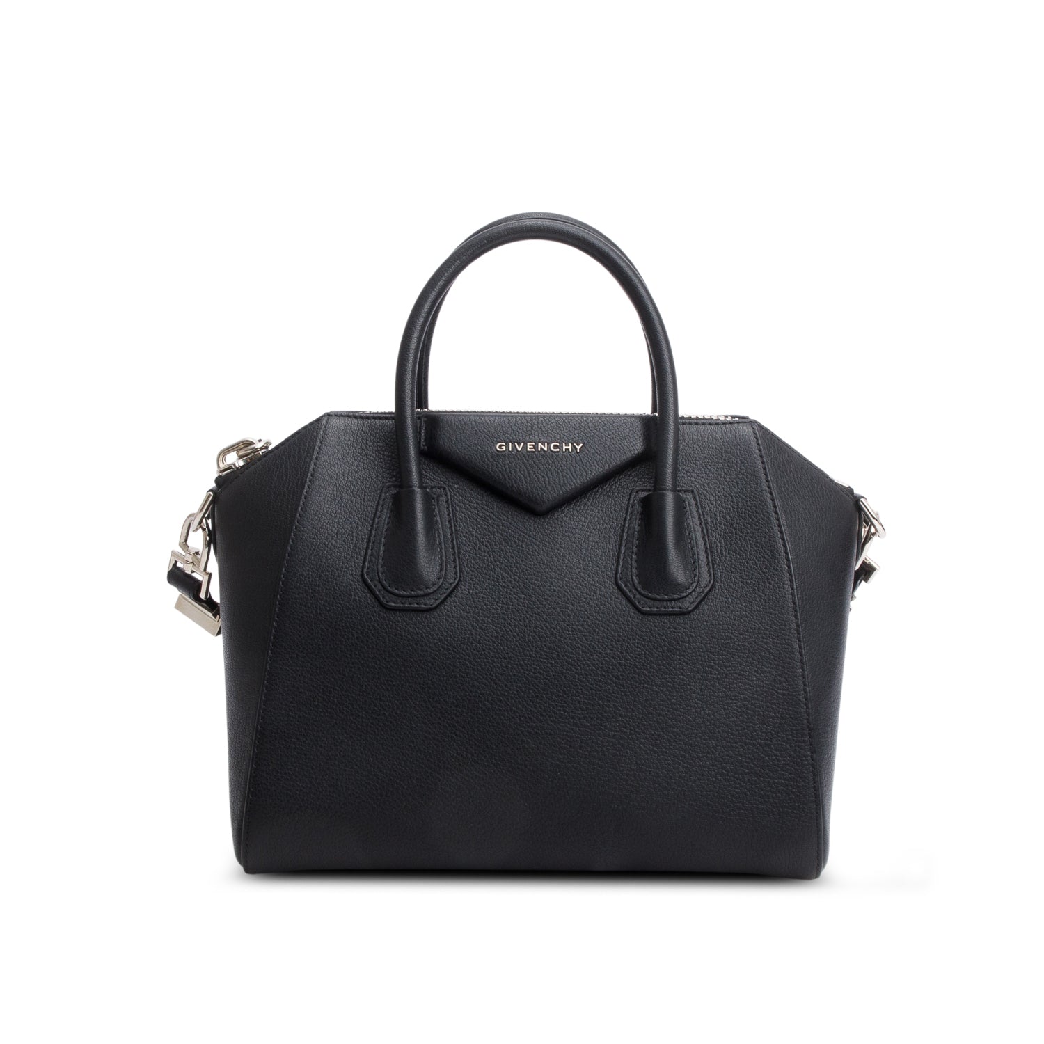 Givenchy Black Sugar Coatskin Leather Small Antigona Satchel
