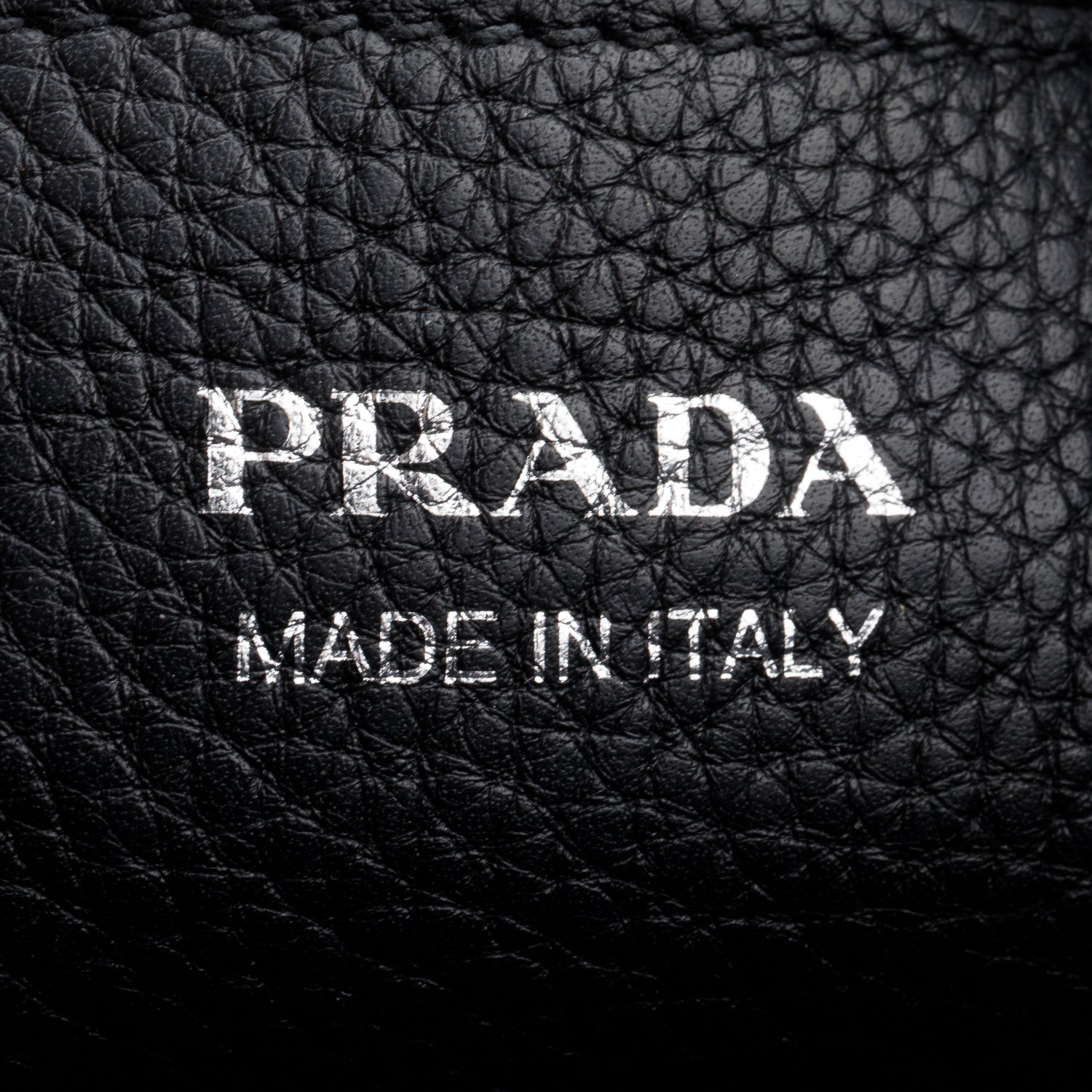 Prada Black Vitello Phenix Camera Bag w/ Straps