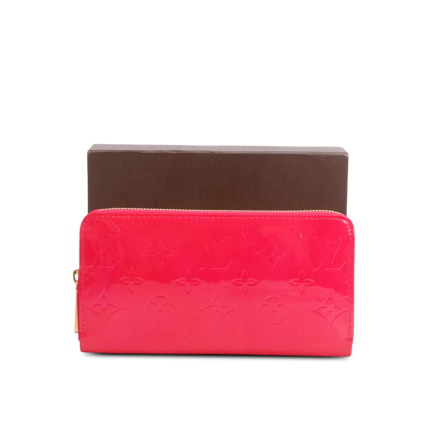 Louis Vuitton Pink Vernis Zippy Wallet w/ Box