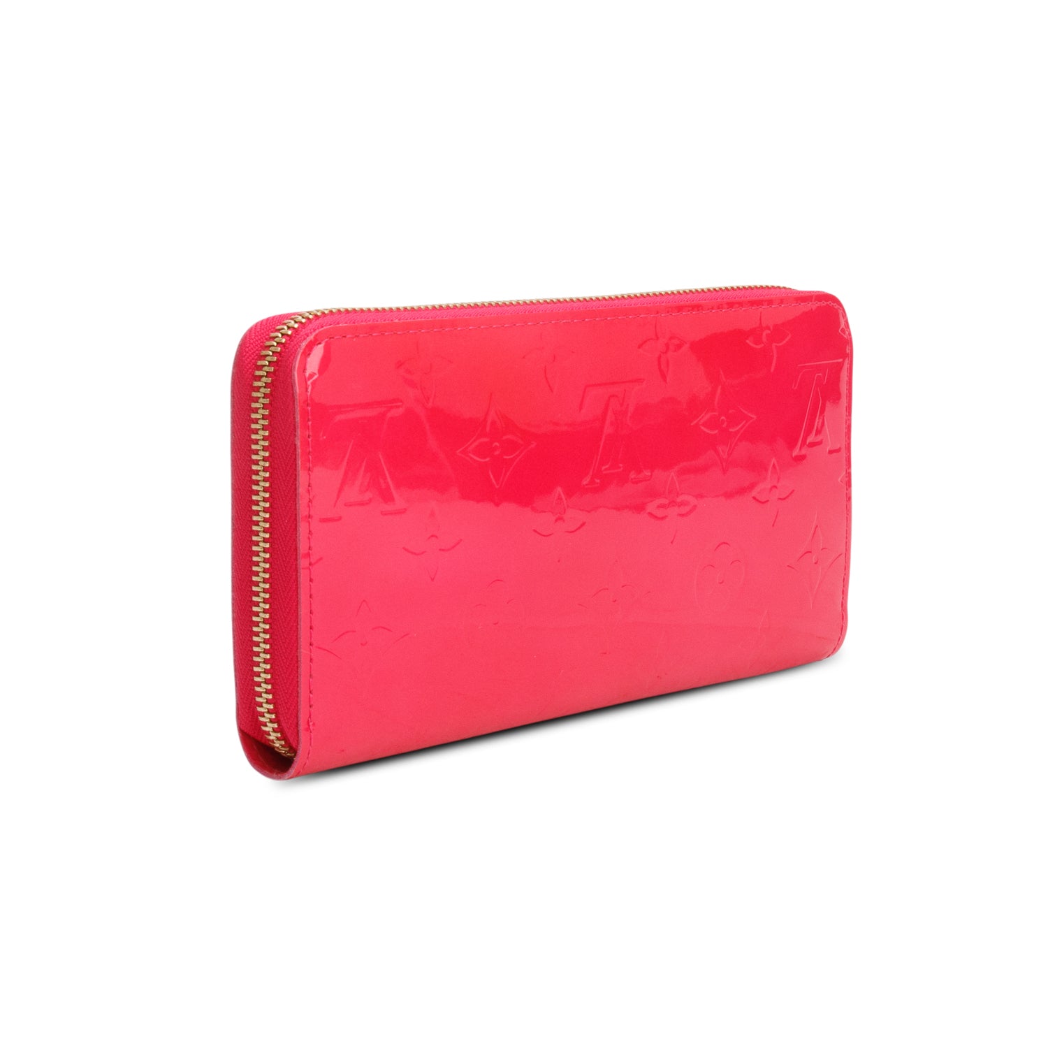 Louis Vuitton Pink Vernis Zippy Wallet w/ Box