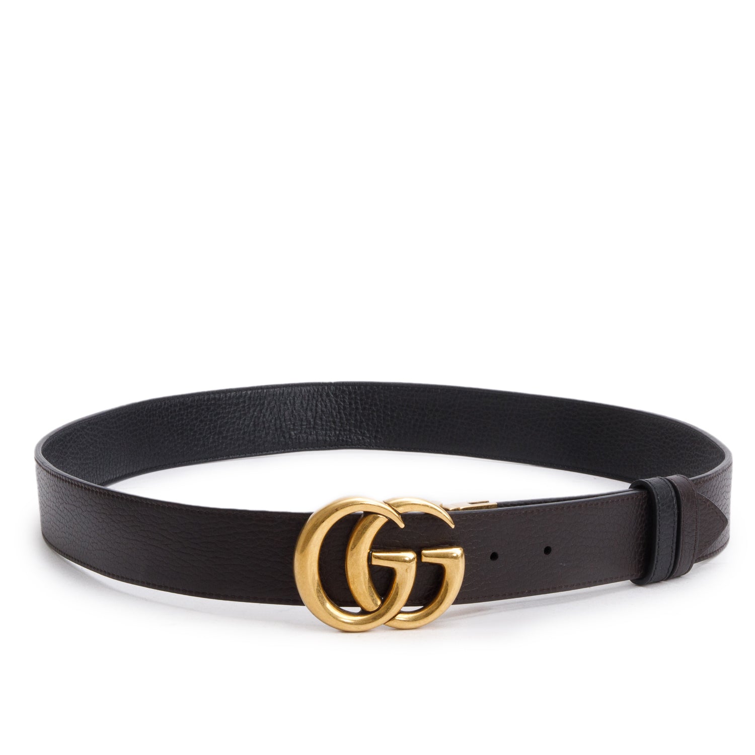 Gucci GG Marmont Black Wide Leather Belt 100 40 w/ Box