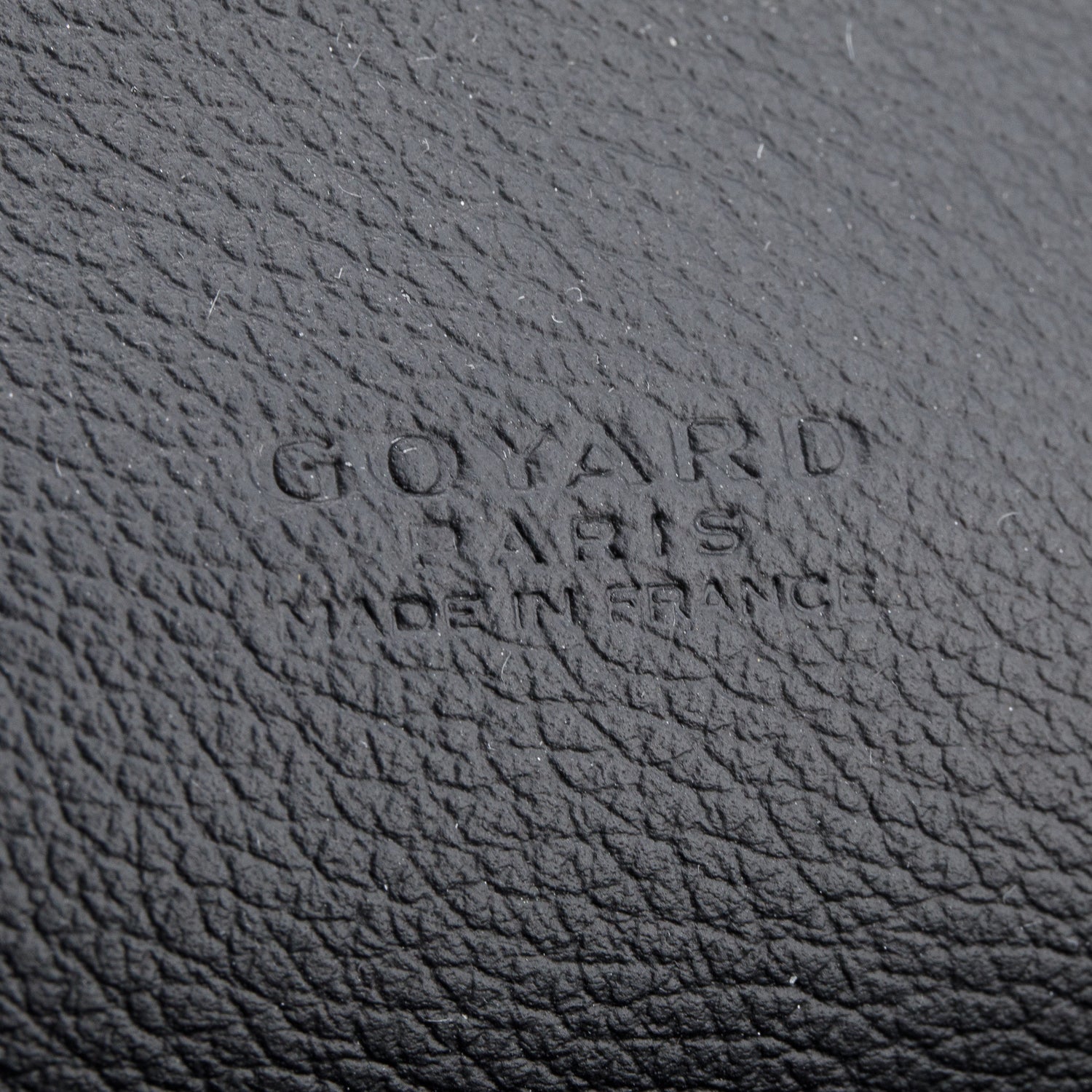 Goyard 2025 Black Goyardine Calfskin Chypre Wallet Pouch w/ Box, Strap & Receipt