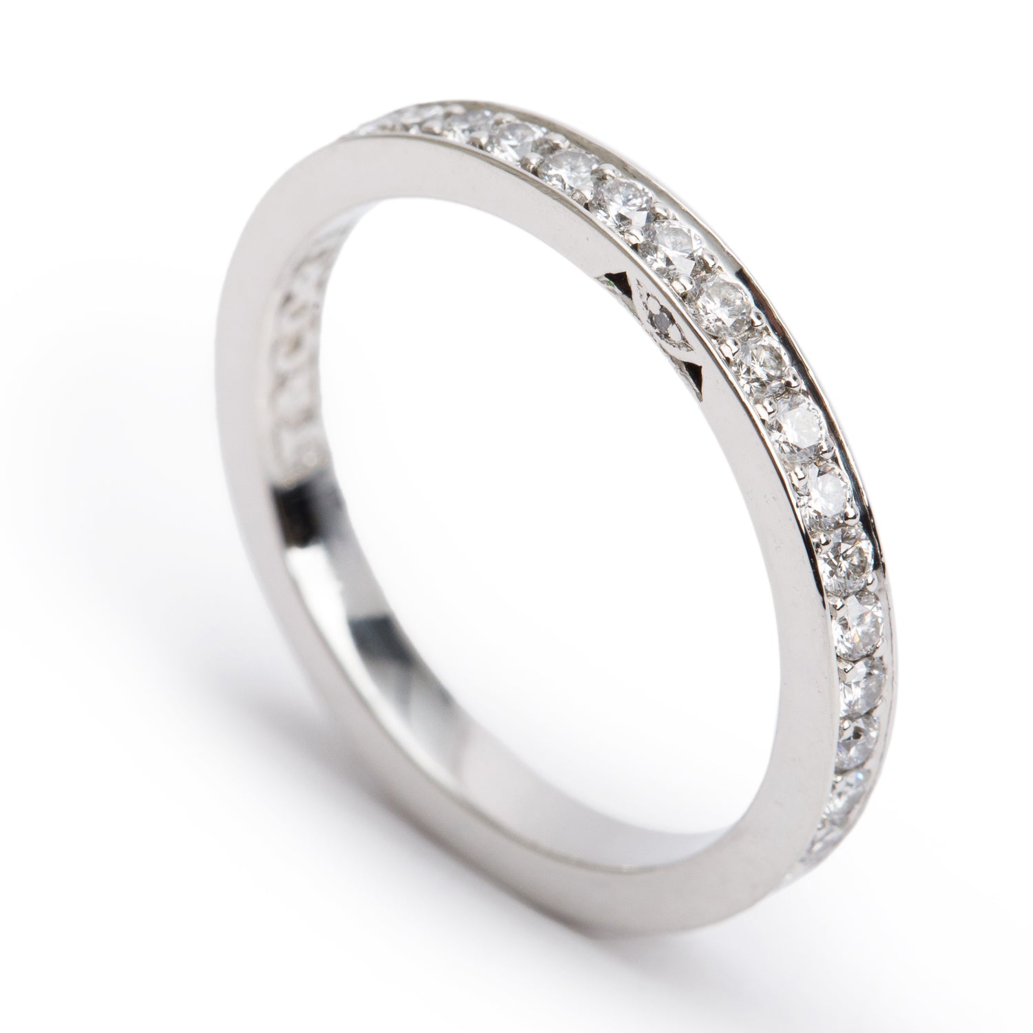 Tacori Platinum Eternity Diamond Dantela Brilliant  Anniversary Band Ring, Size 6.25