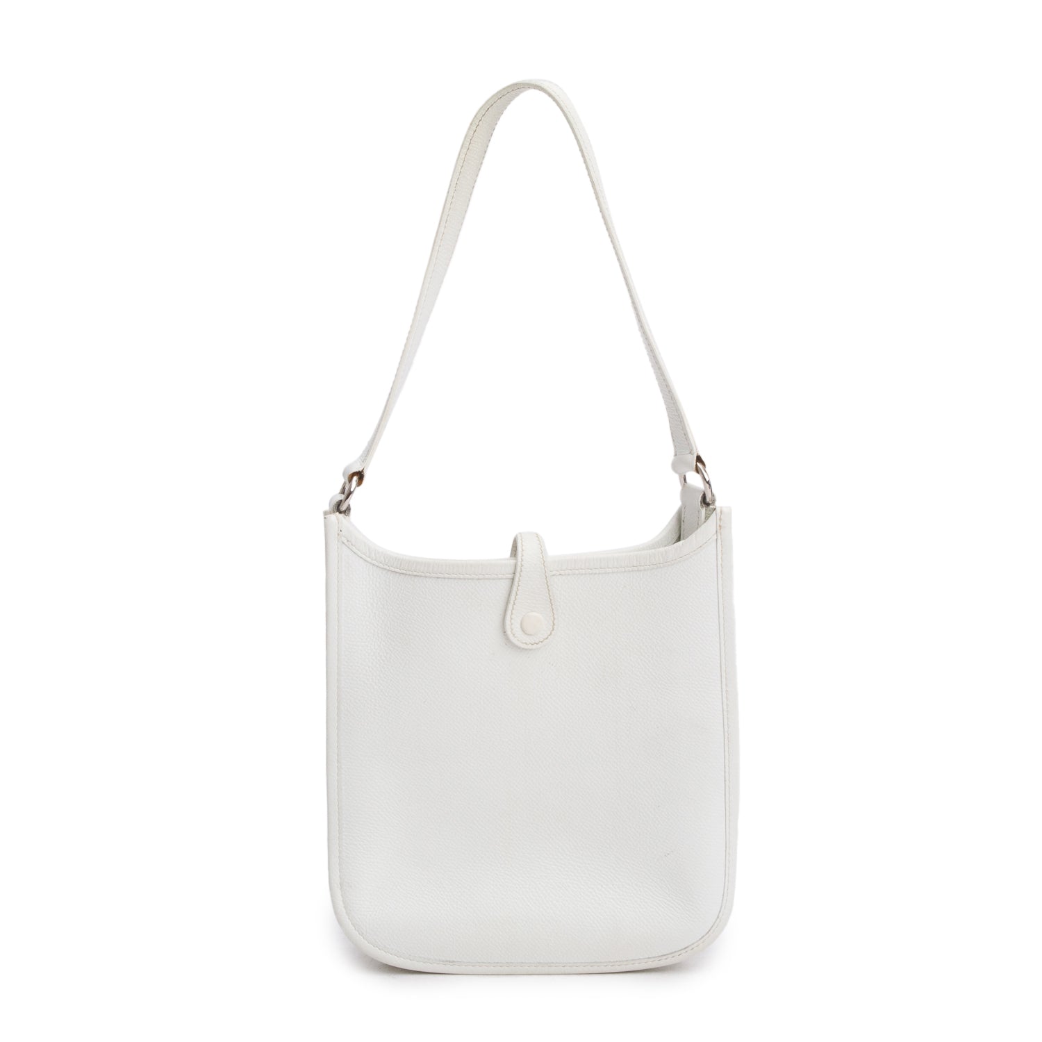 Hermes Blanc Epsom Leather Evelyne TPM