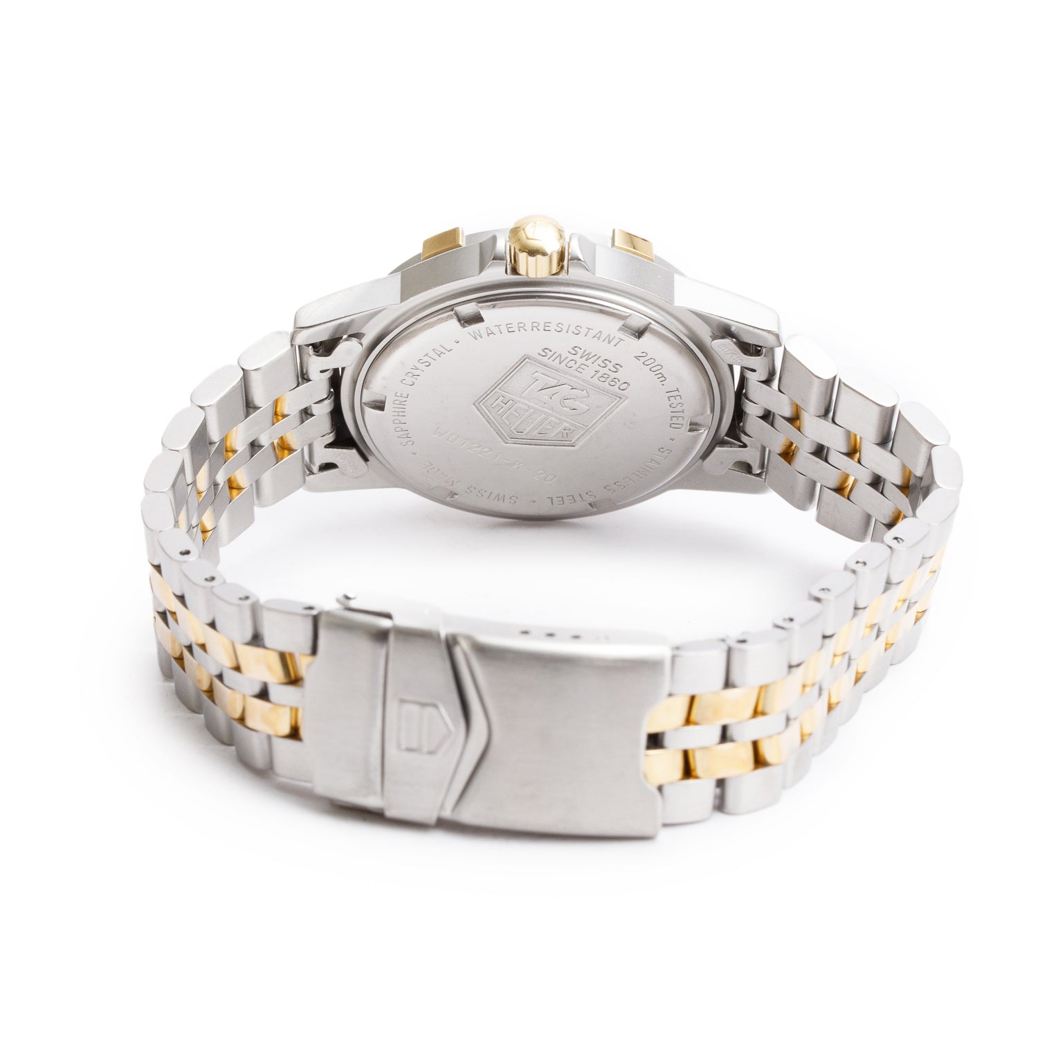 Tag Heuer Two-Tone Stainless Steel 1500 Professional 35 MM Watch White Dial WD1221-K-20