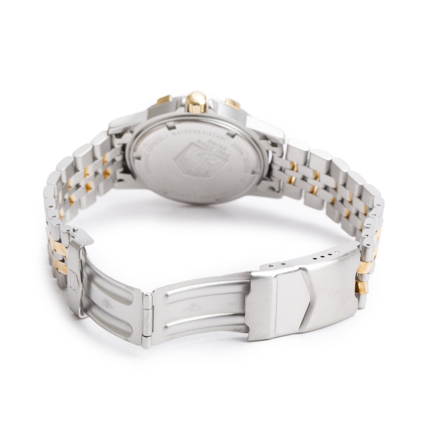 Tag Heuer Two-Tone Stainless Steel 1500 Professional 35 MM Watch White Dial WD1221-K-20