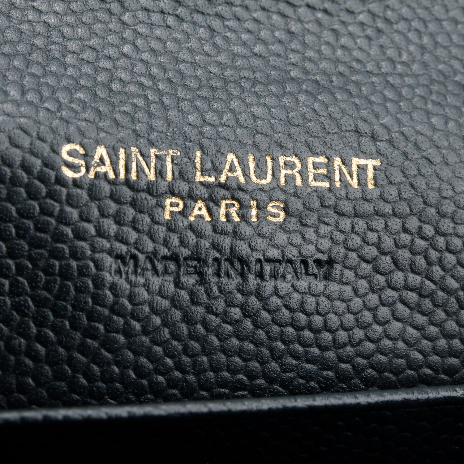 Saint Laurent Grey Grain de Poudre Matelasse Small Envelope Wallet