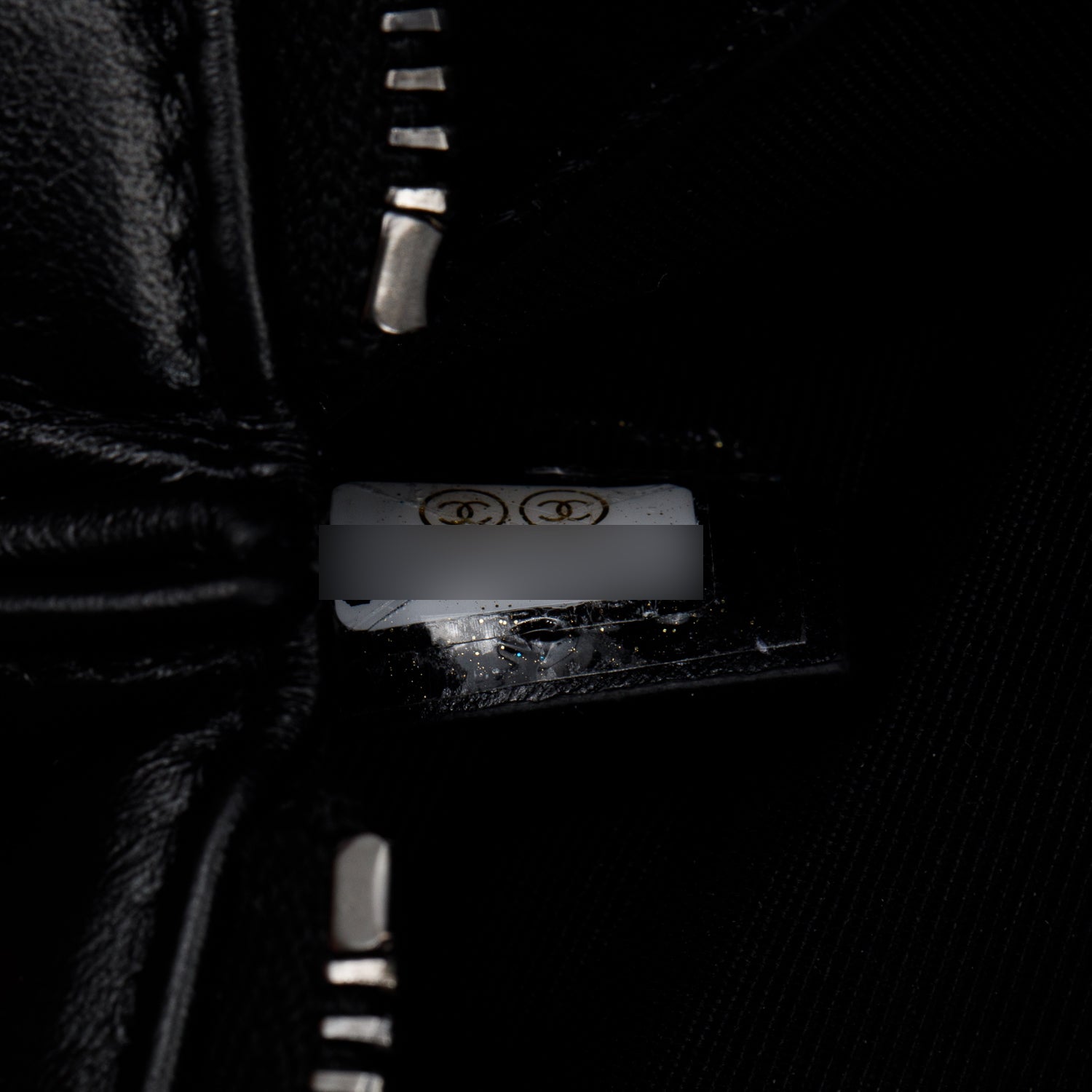 Chanel 2020 Black Lambskin Leather Large Faux Pearl& Strass Deauville Pouch